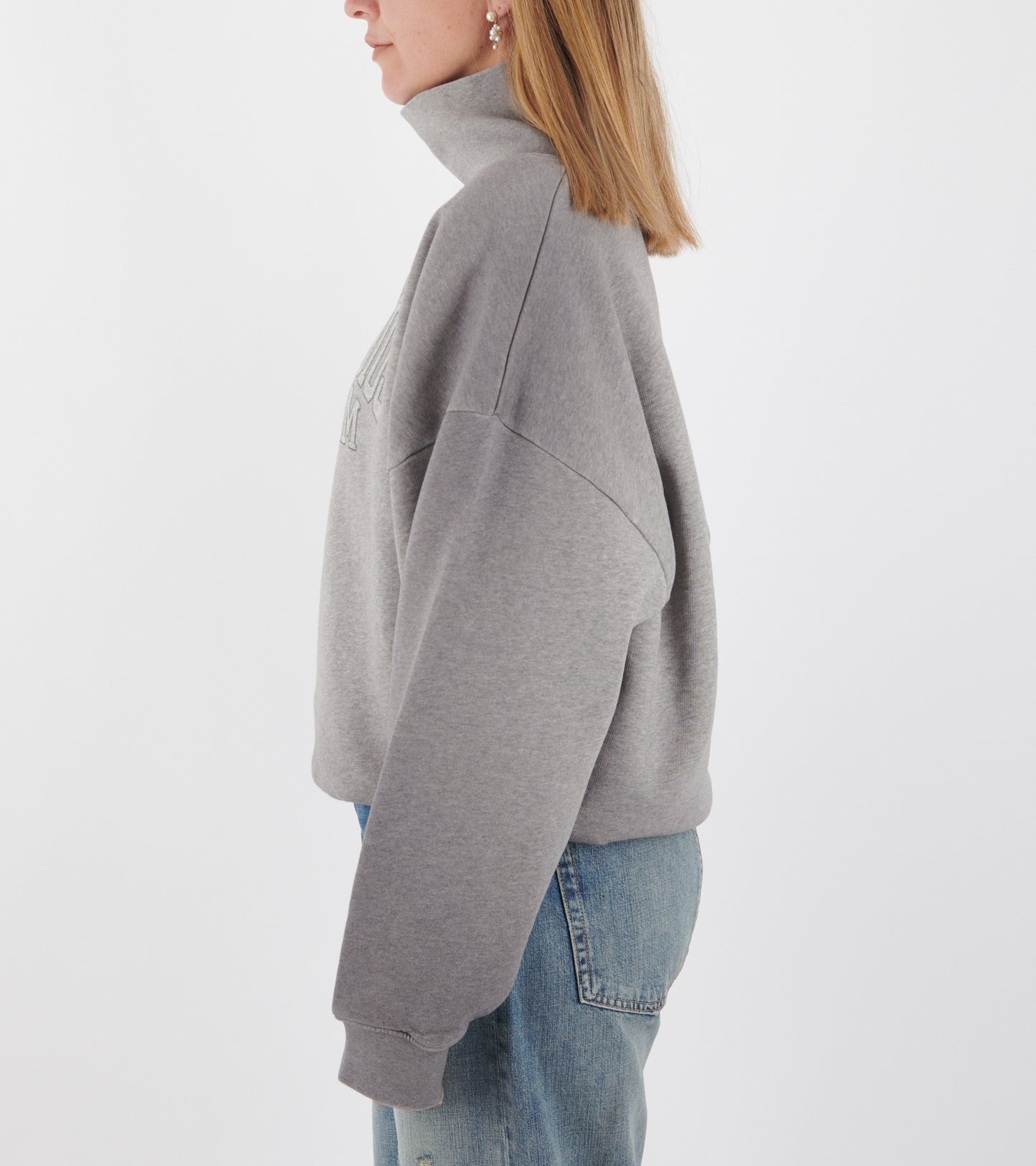 Logo Fleece Sweatshirt Grey Melange
