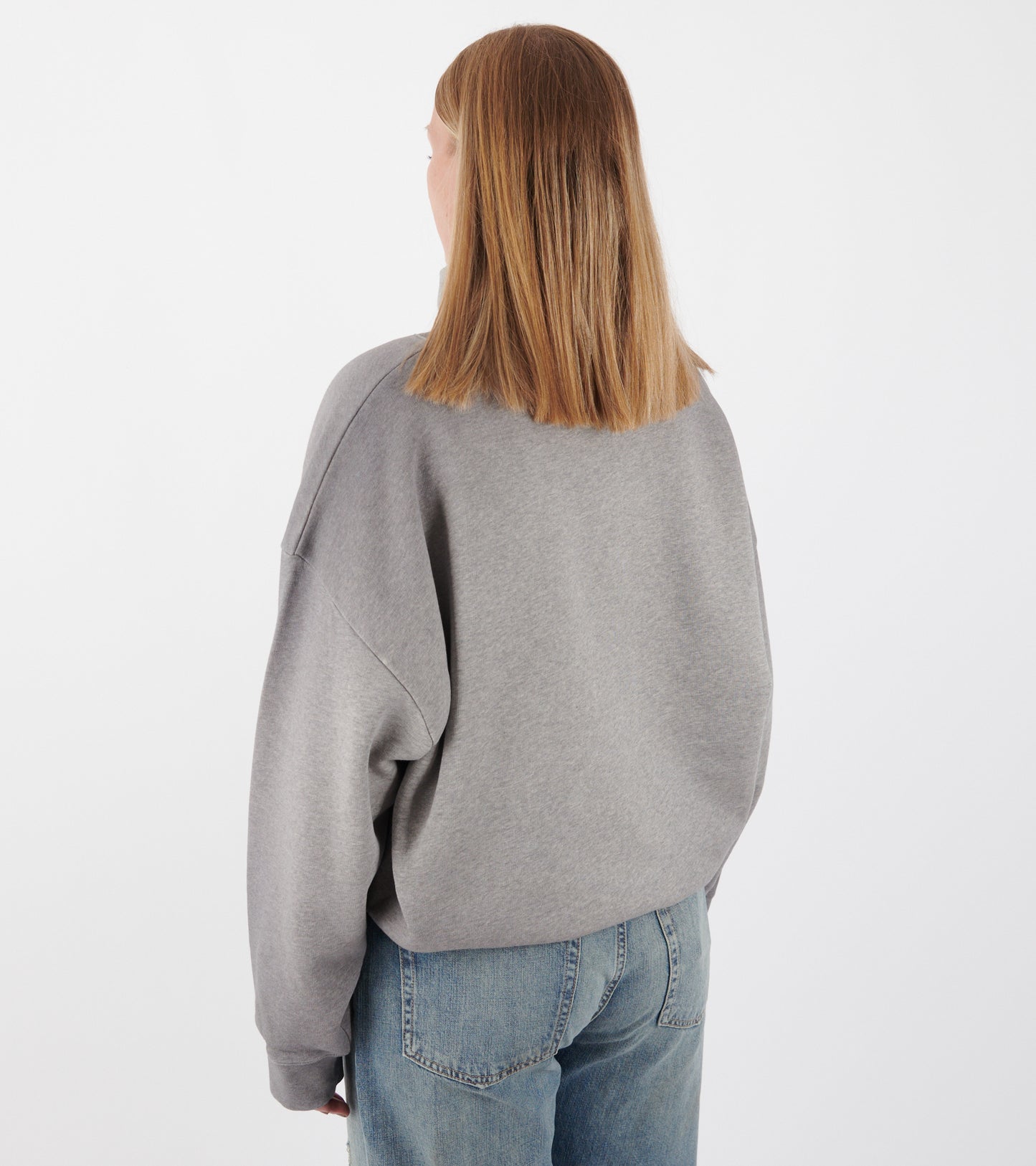 Logo Fleece Sweatshirt Grey Melange