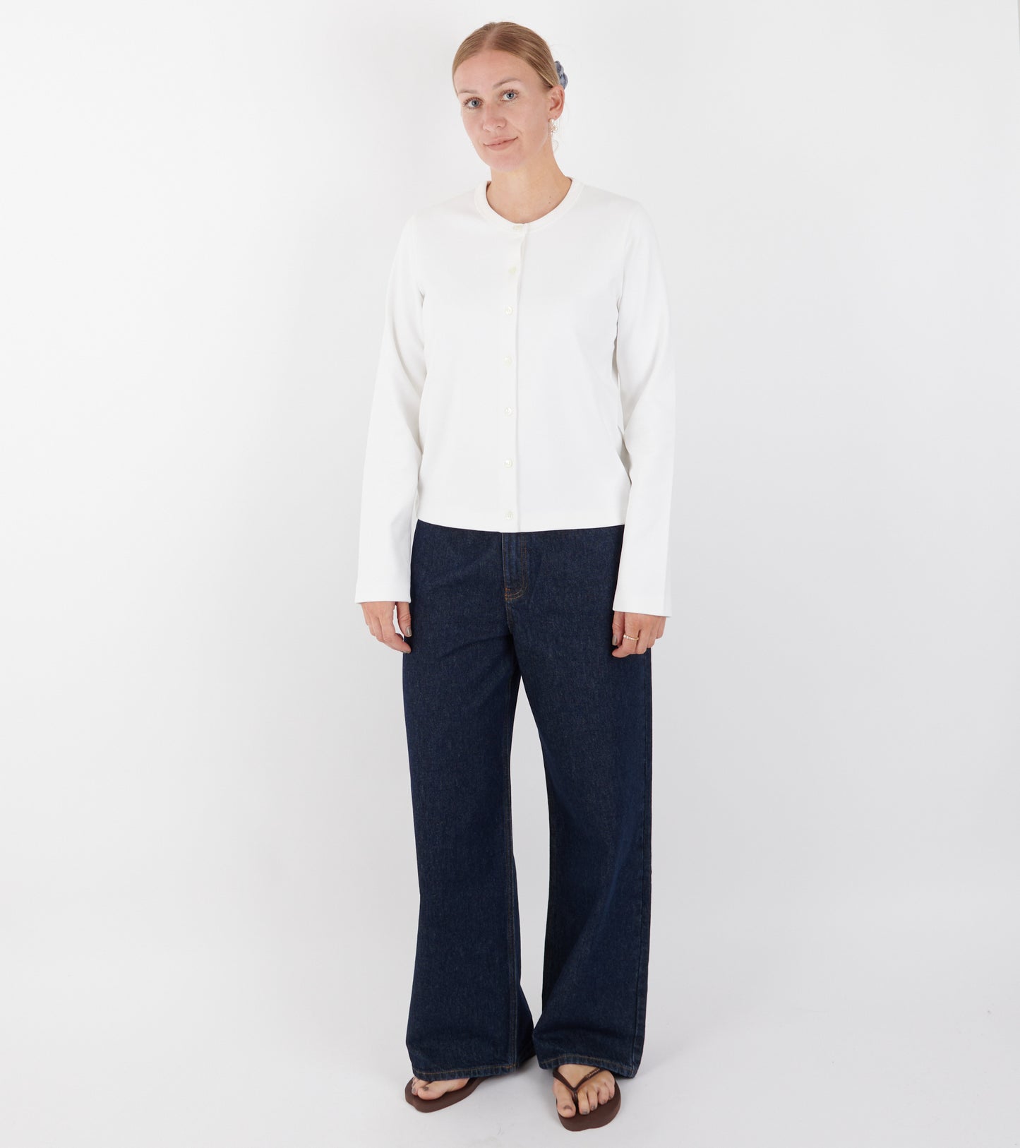 Poppy Cardigan White