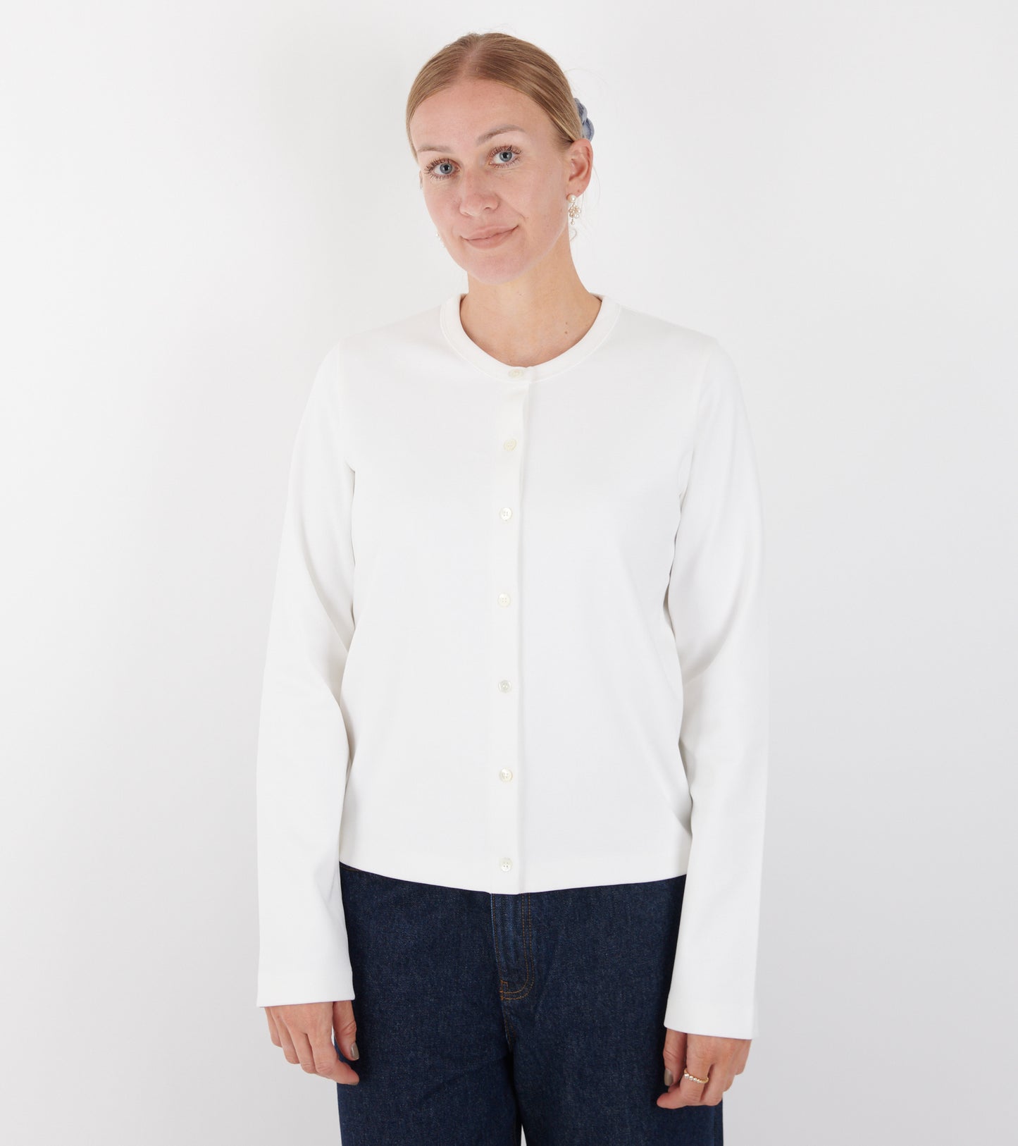 Poppy Cardigan White