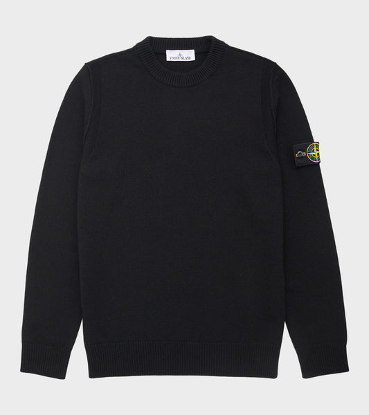 Virgin Wool Mix Knit Black