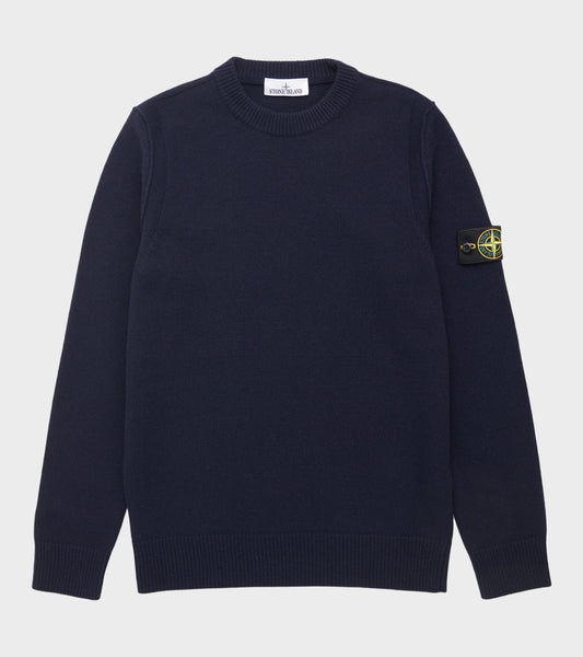 Virgin Wool Mix Knit Navy