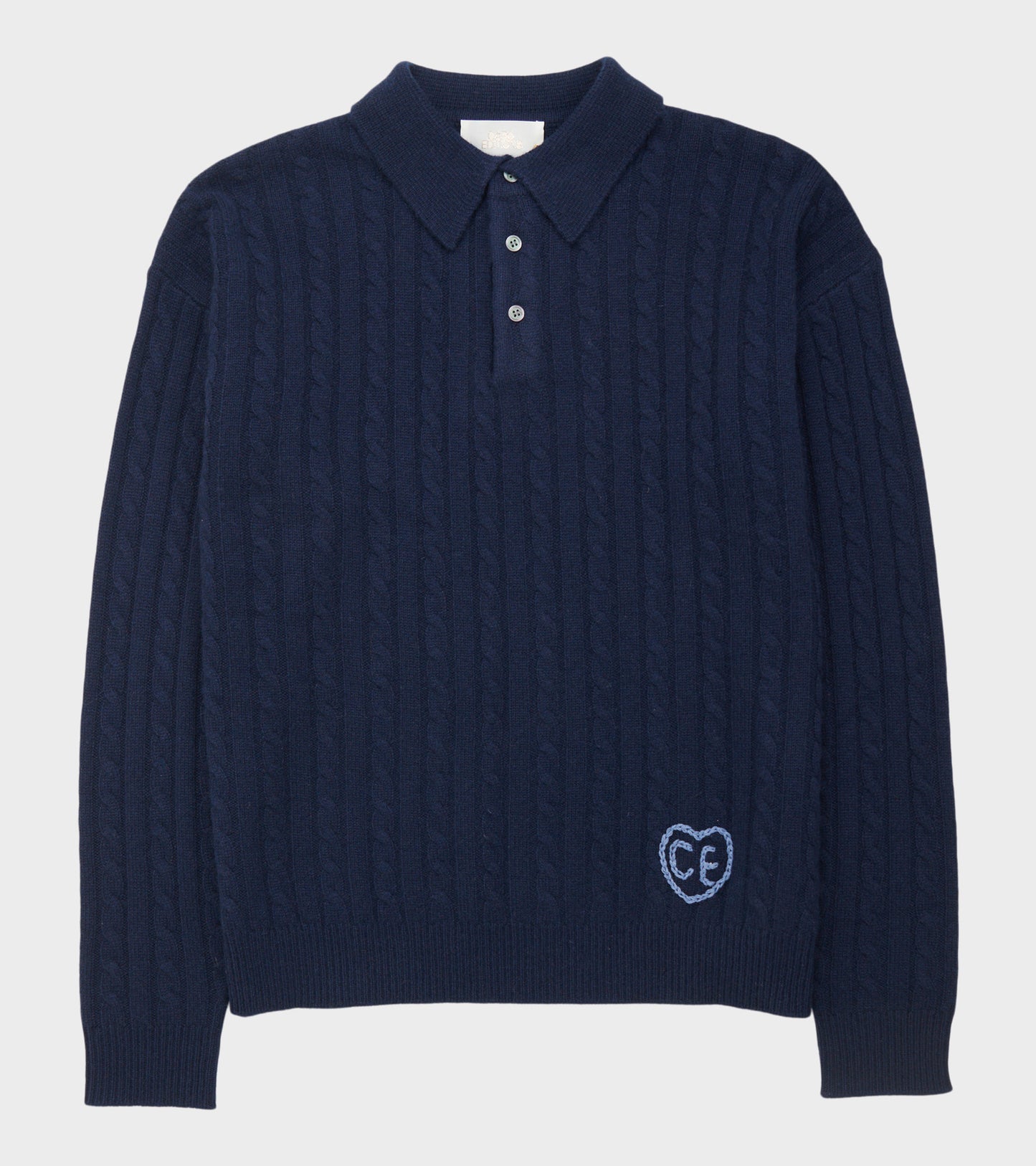 Cashmere Polo Navy