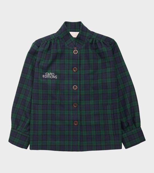 Short Gaia Tennis Coat Navy Check