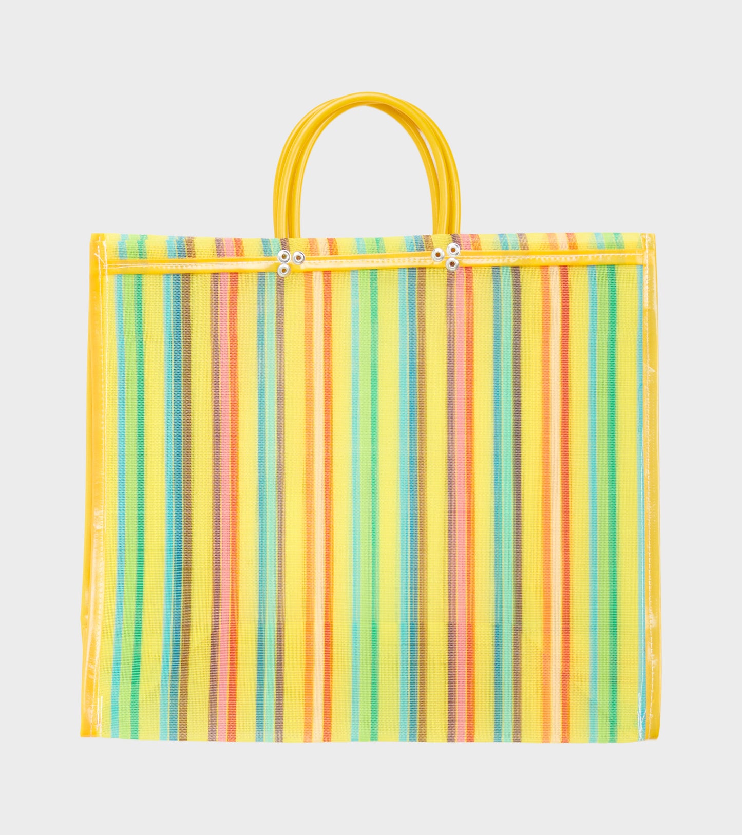 Market Tote Yellow/Multi Stripe