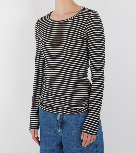 101 Rib NPS Stripes Black/Ecru