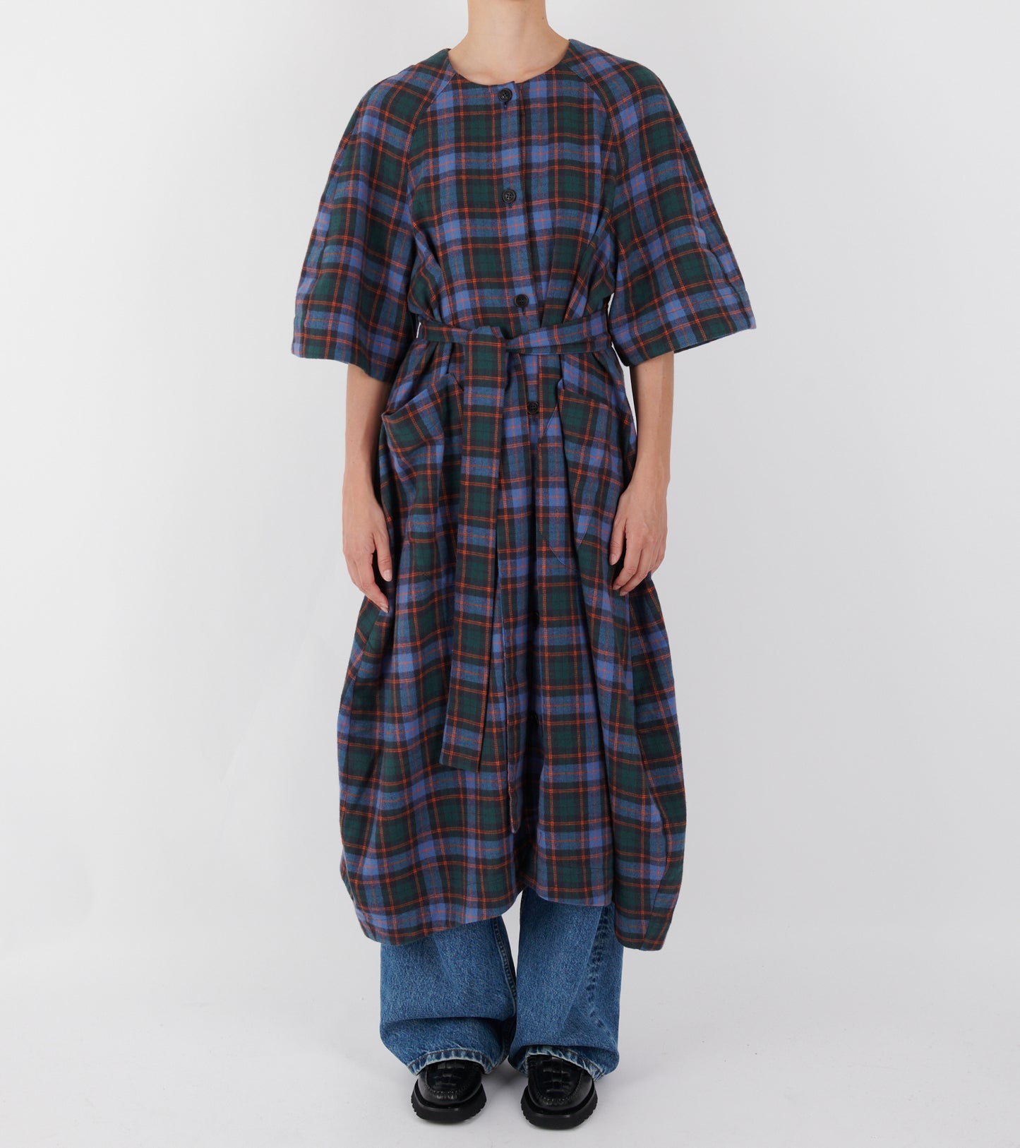 One Dress Blue Flannel Checks