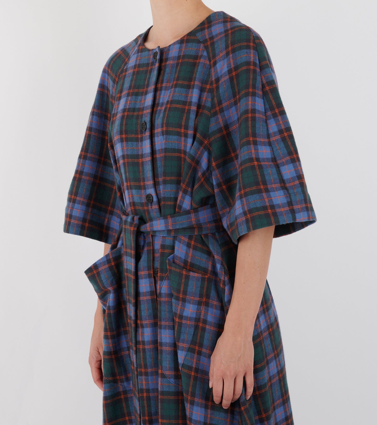 One Dress Blue Flannel Checks