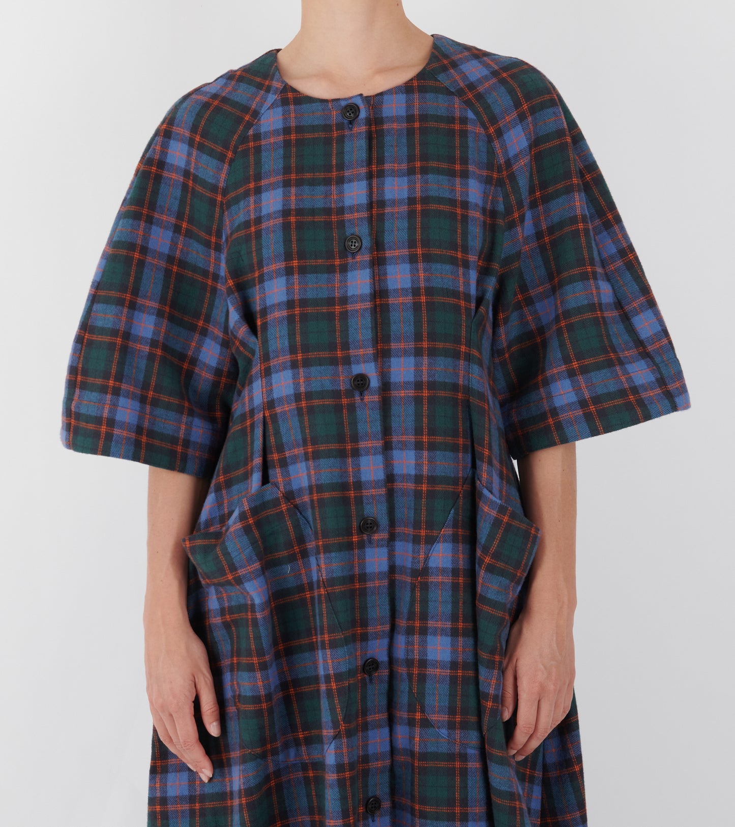 One Dress Blue Flannel Checks