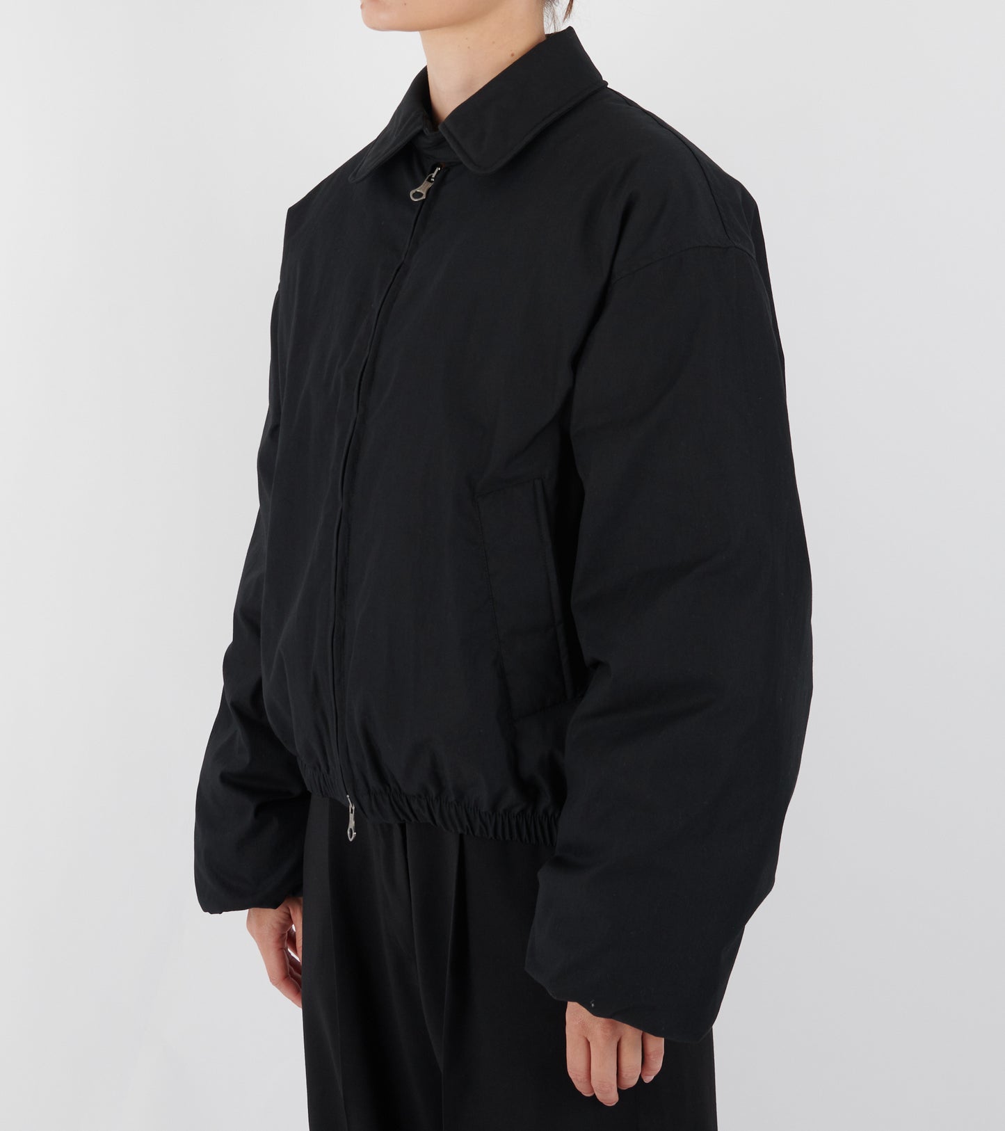 Cropped Avenue Puffa Black Tide Cotton Nylon