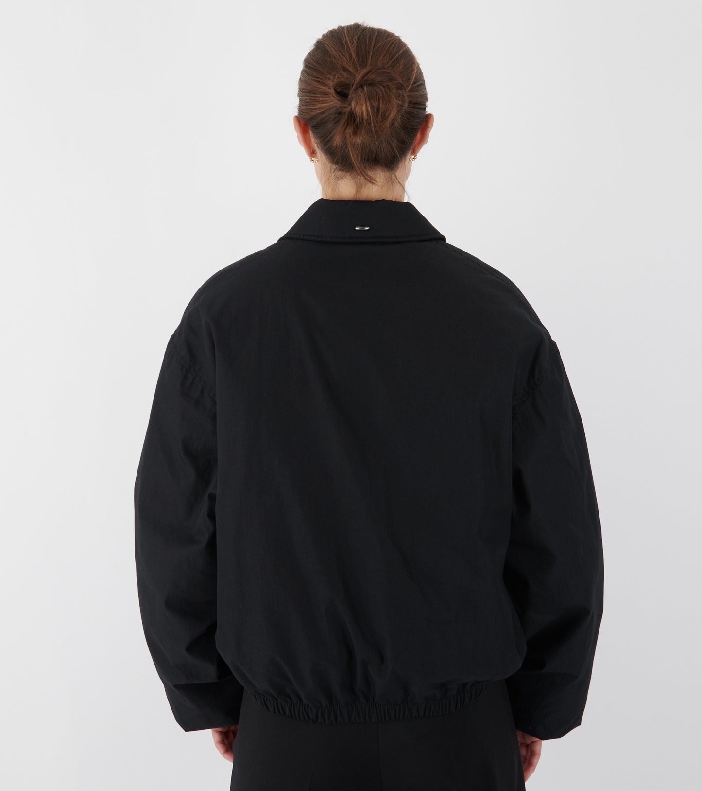 Cropped Avenue Puffa Black Tide Cotton Nylon