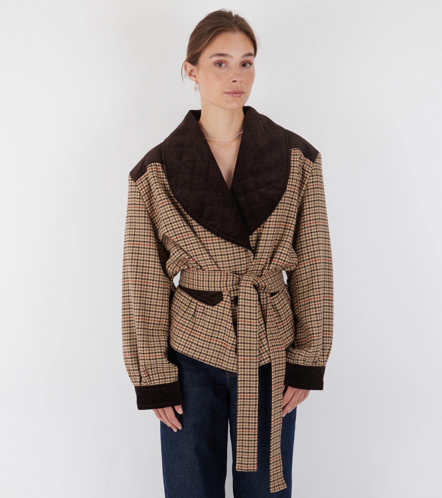 Frederikke Jacket Olive Check