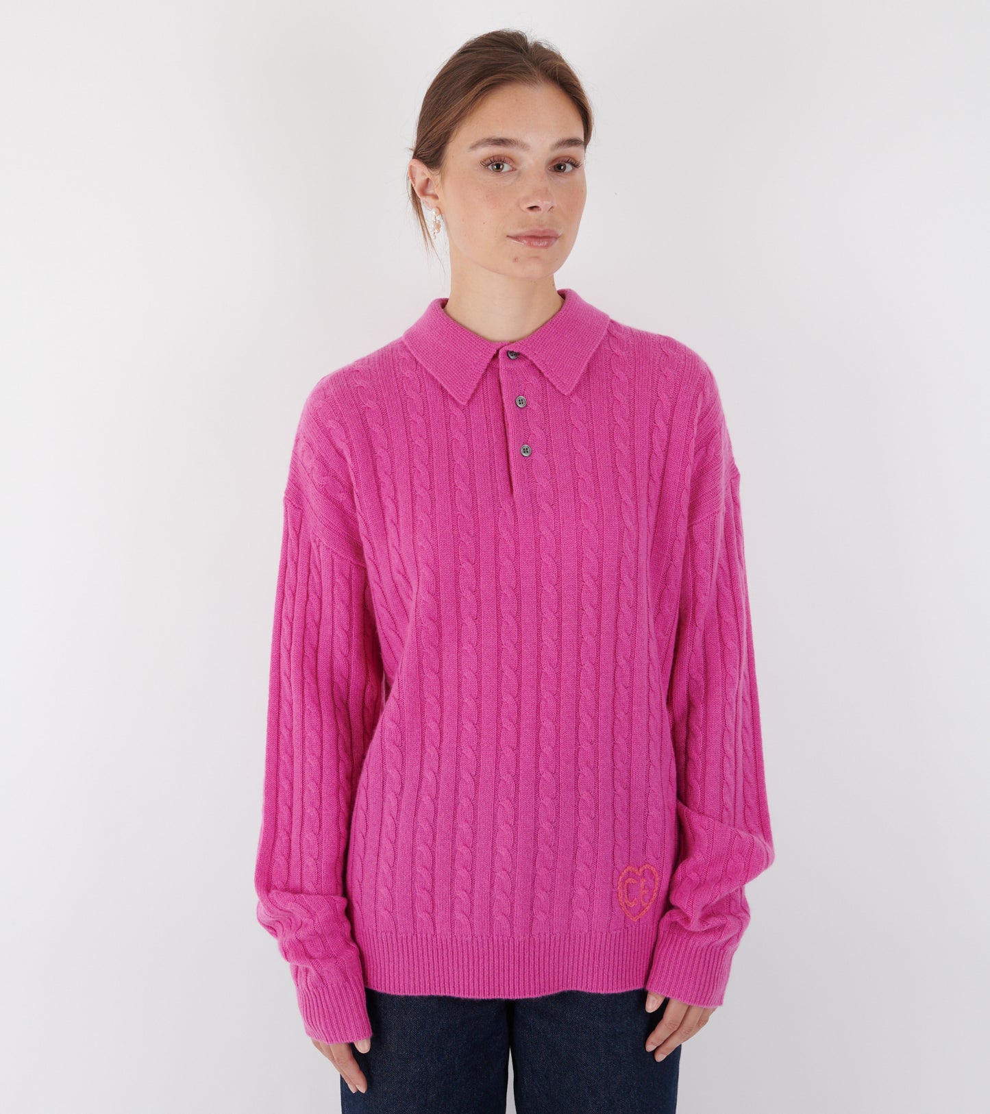 Cashmere Polo Pink