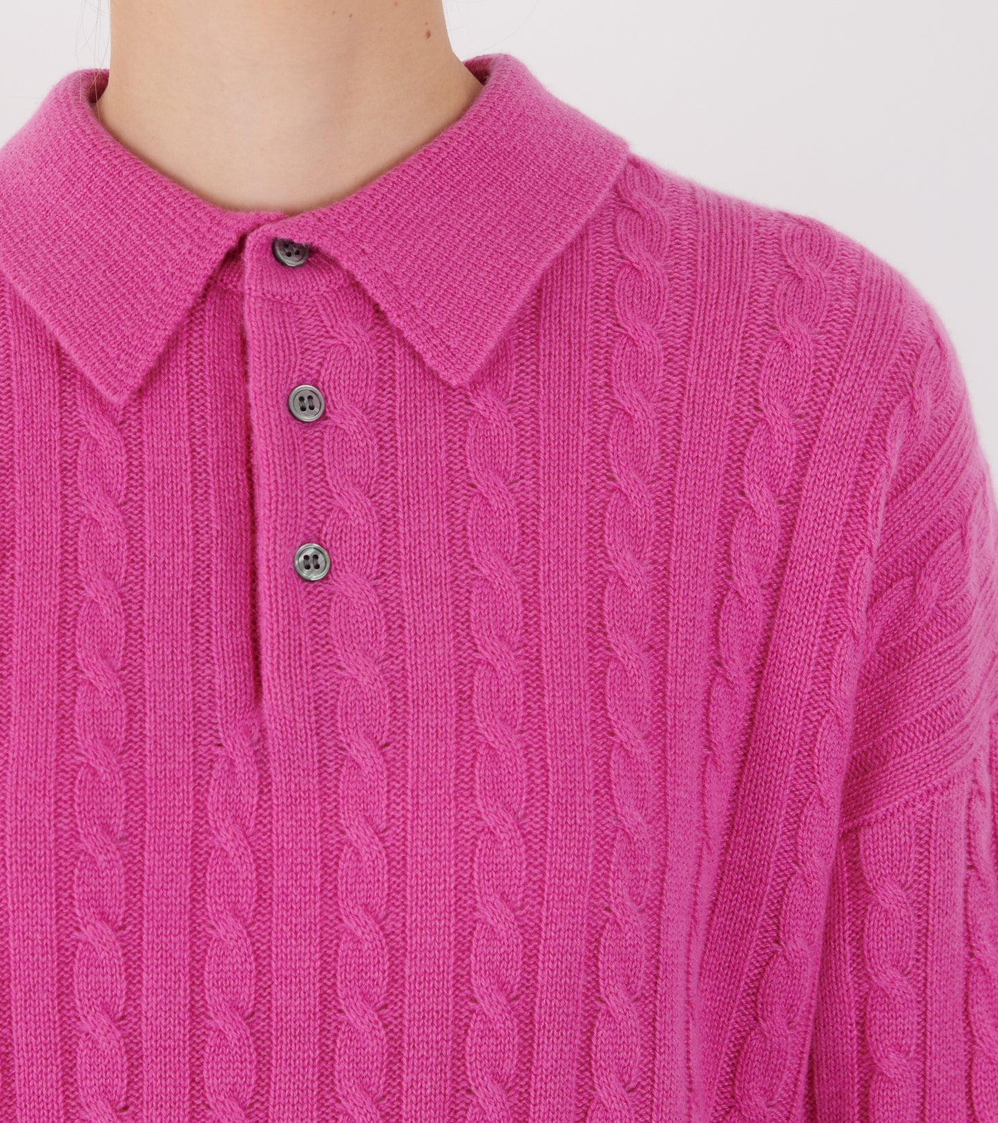 Cashmere Polo Pink