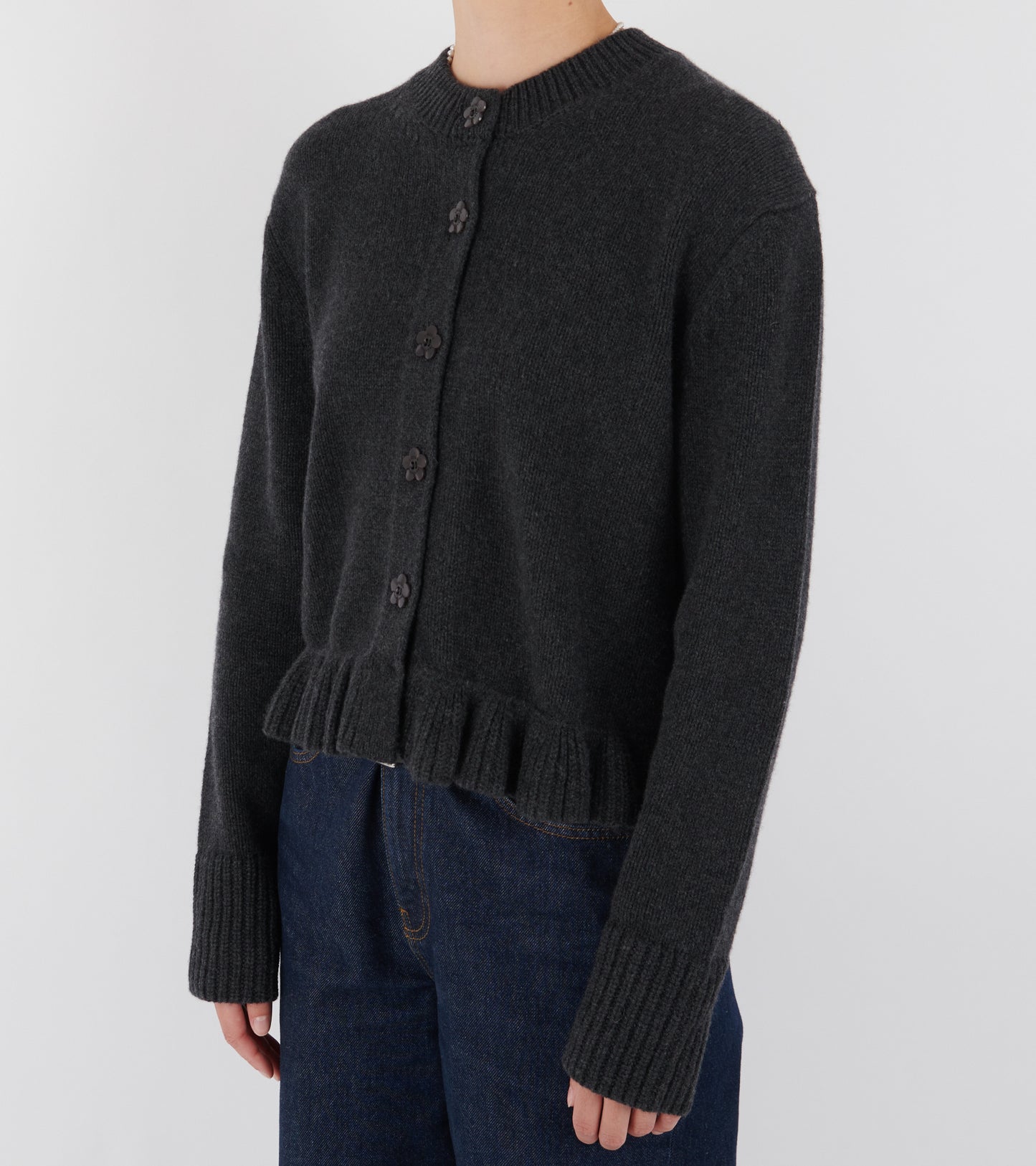 Fibbie Cardigan Charcoal Grey