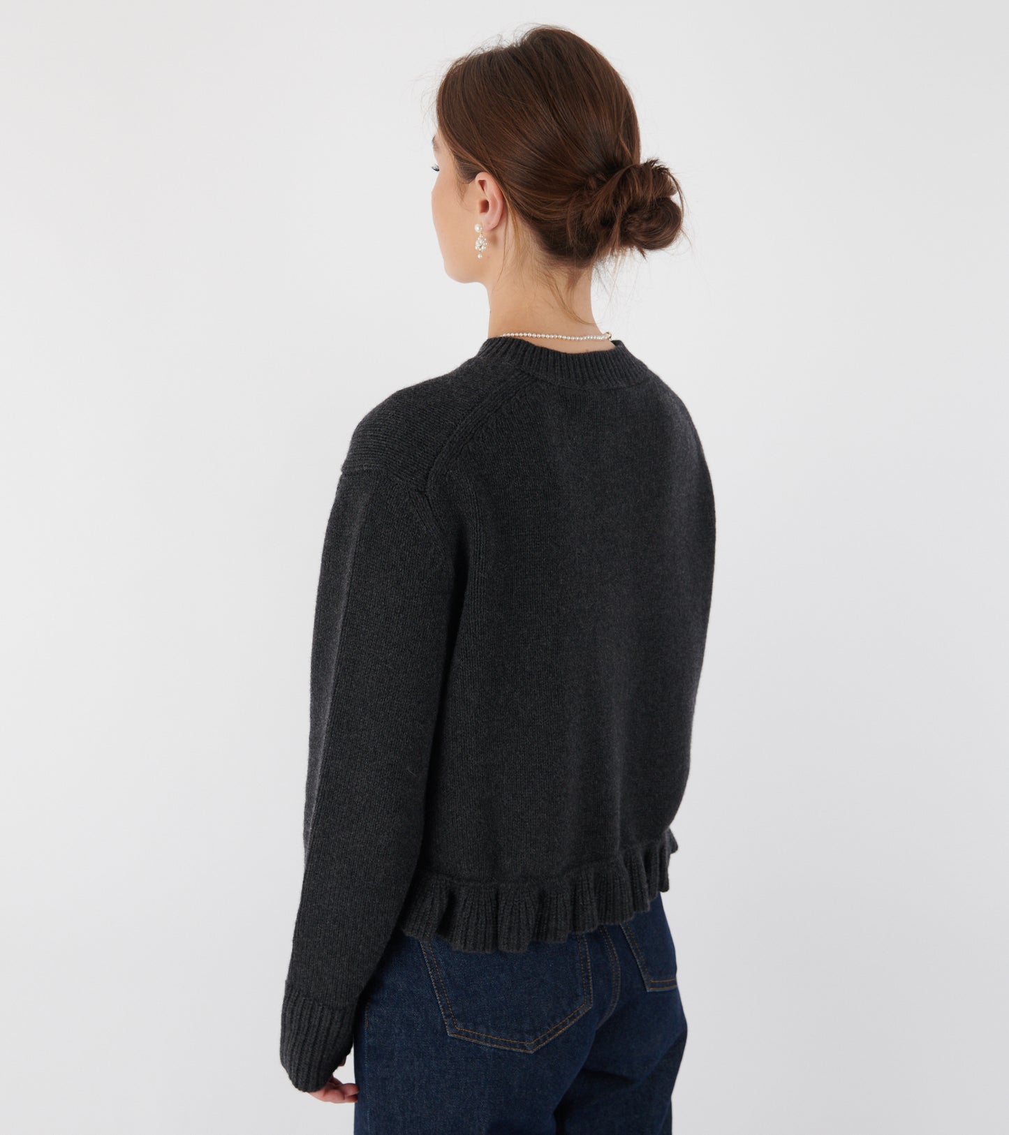 Fibbie Cardigan Charcoal Grey