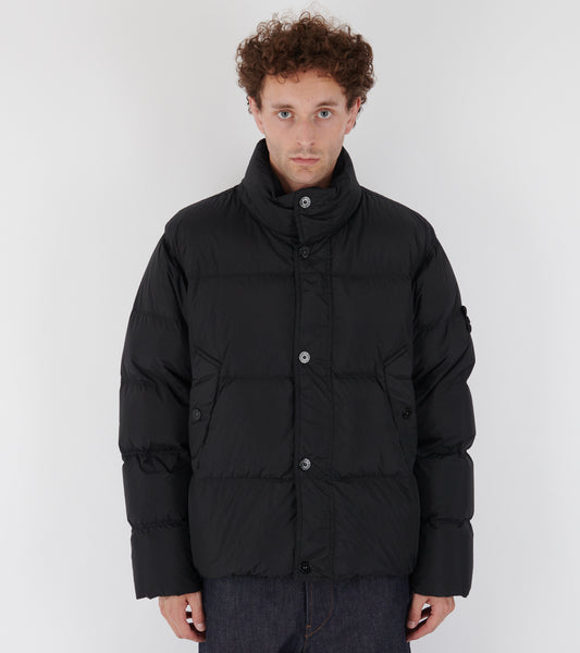 Garment Dyed Crinkle Reps NY Down Jacket Black