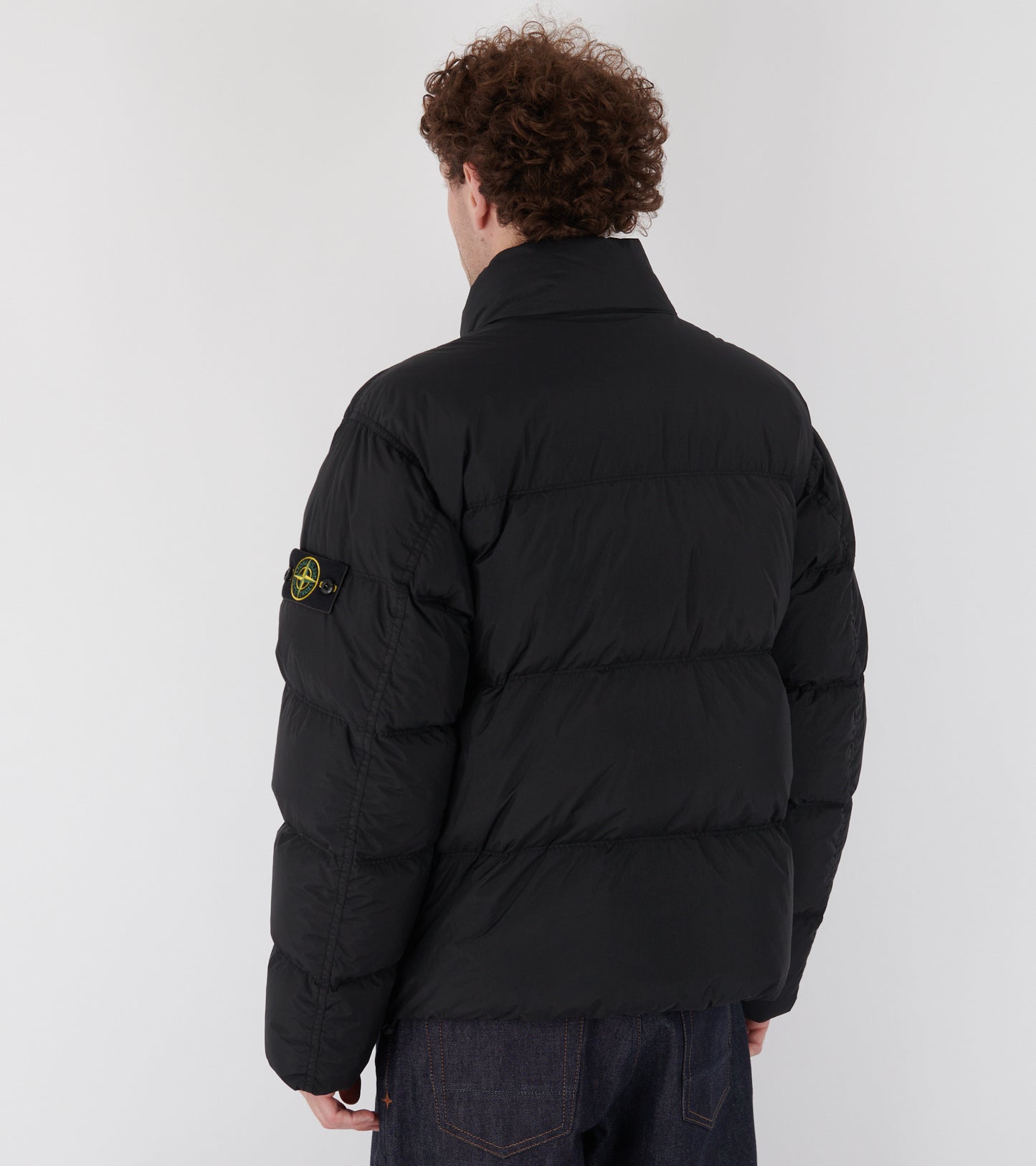 Garment Dyed Crinkle Reps NY Down Jacket Black