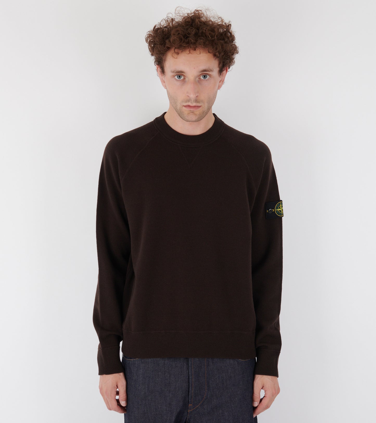 Soft Wool Mix Knit Dark Brown
