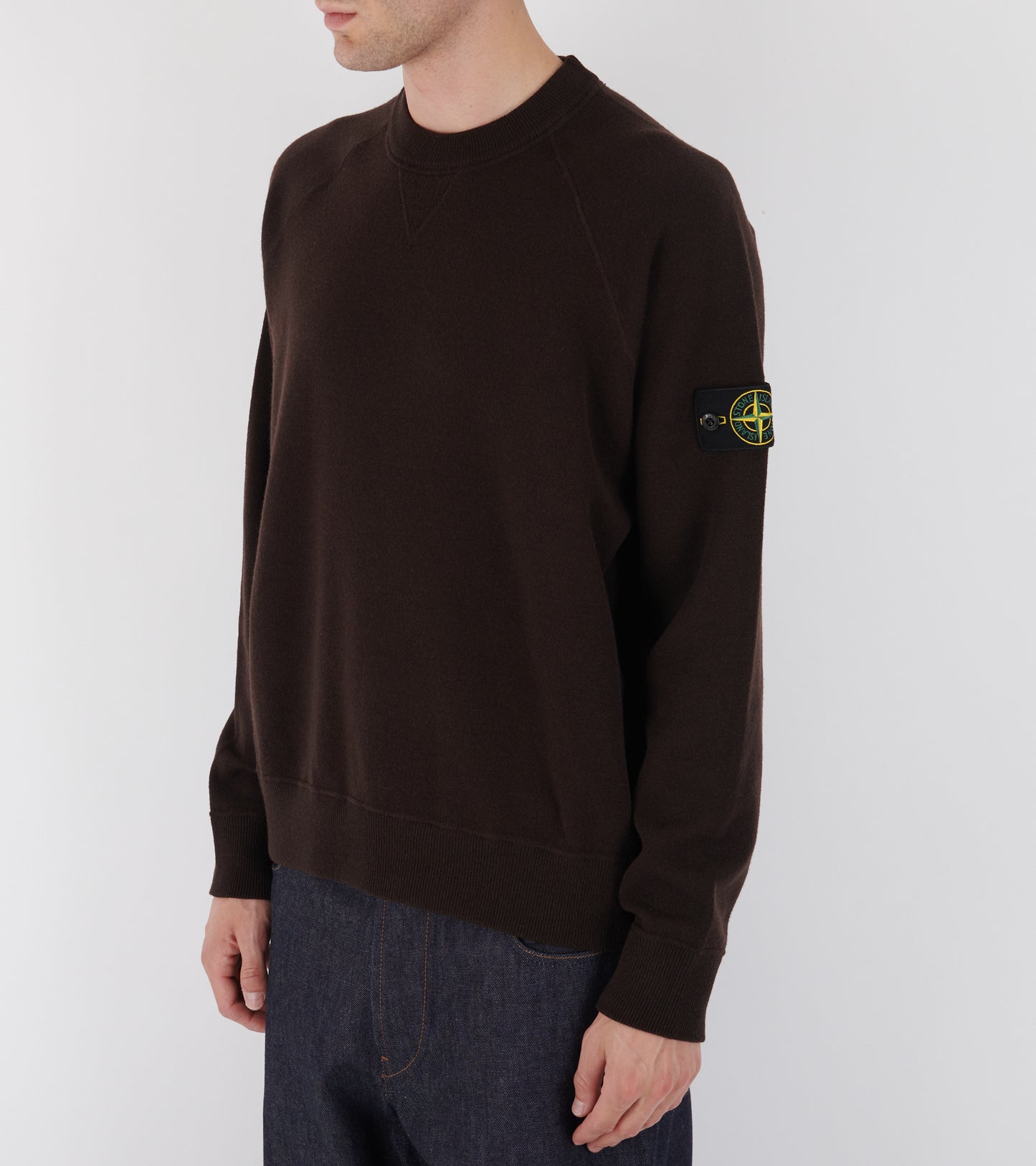 Soft Wool Mix Knit Dark Brown