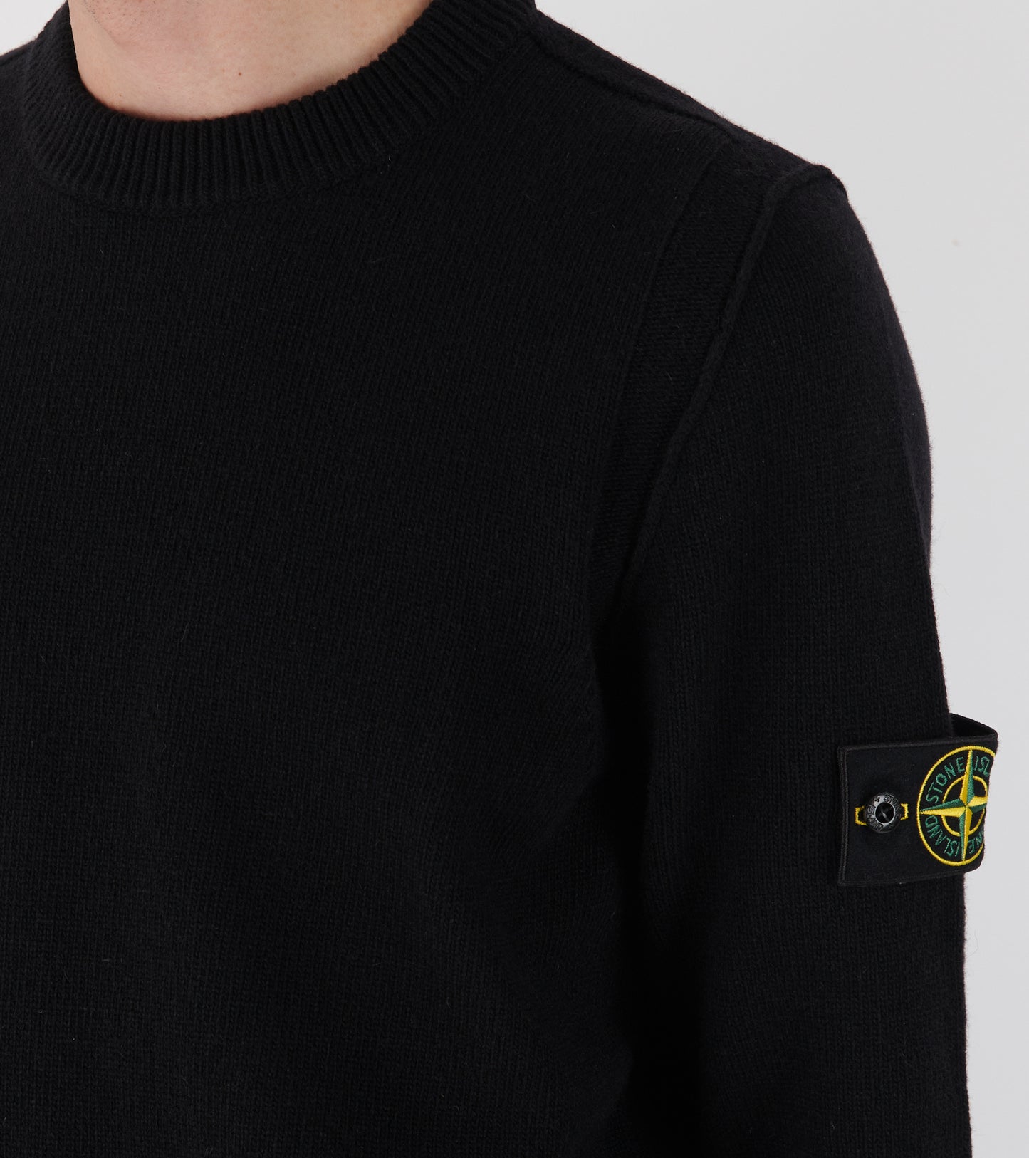 Virgin Wool Mix Knit Black