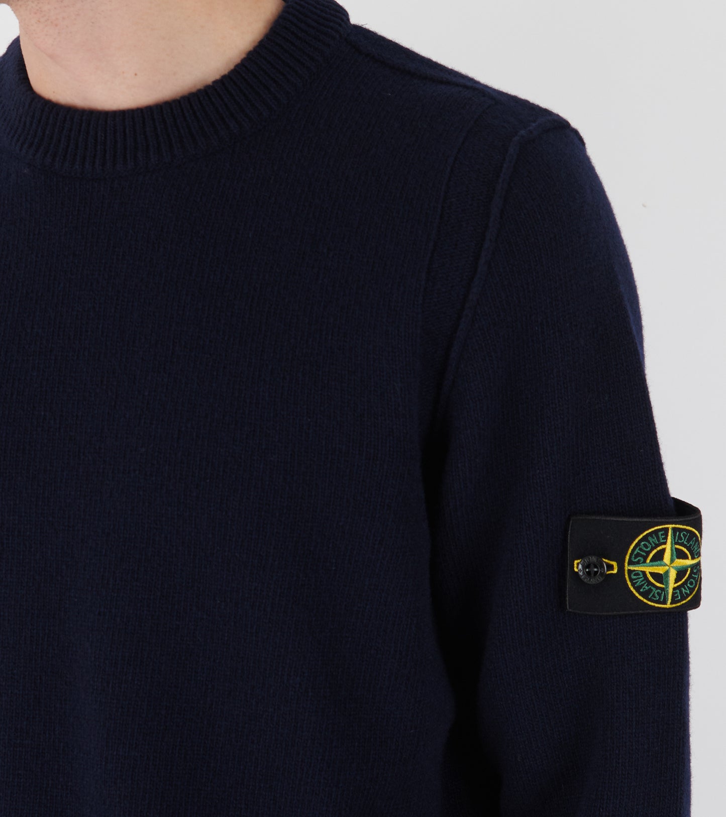Virgin Wool Mix Knit Navy