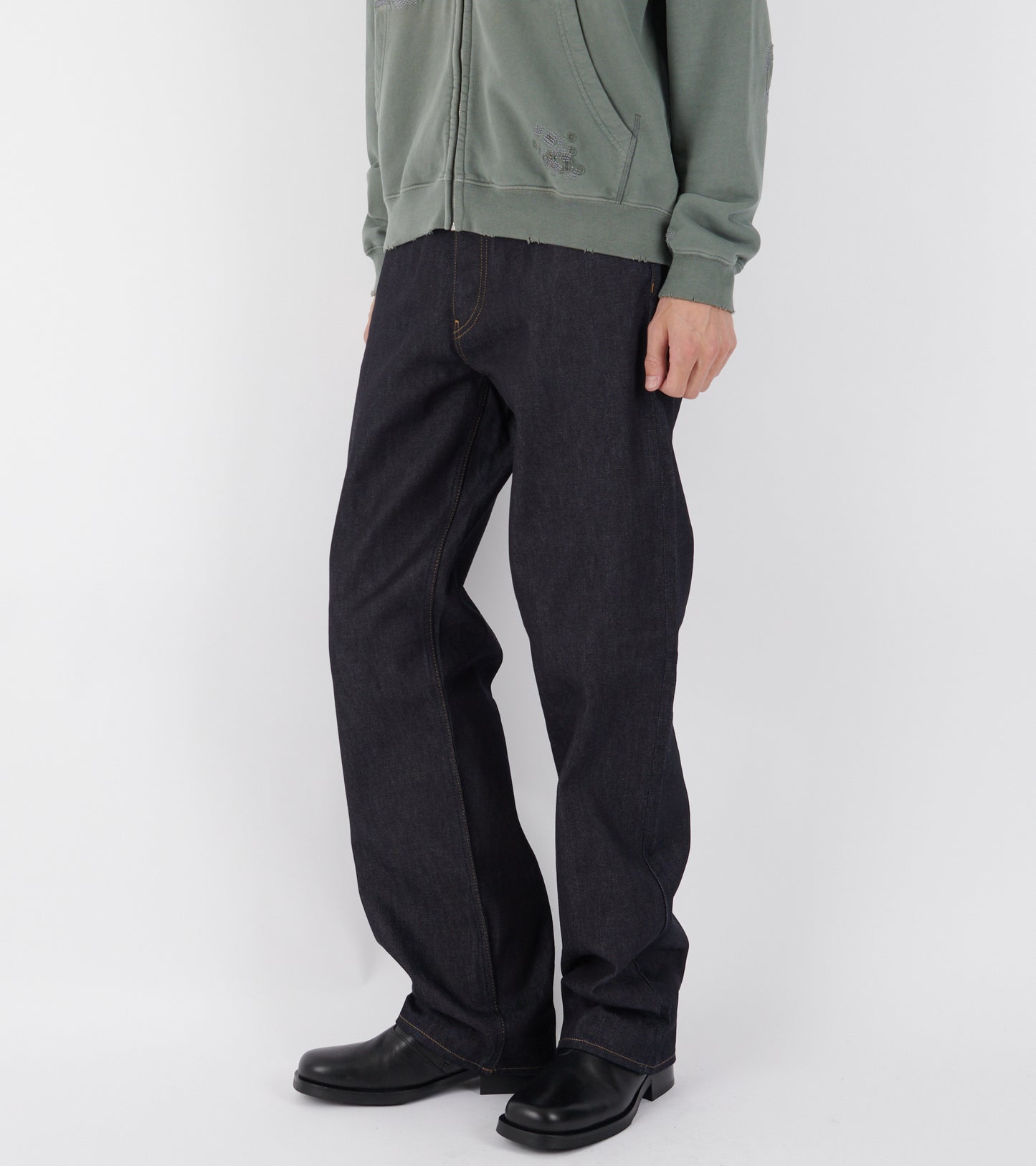 Loose Jeans Raw Selvedge Raw Indigo
