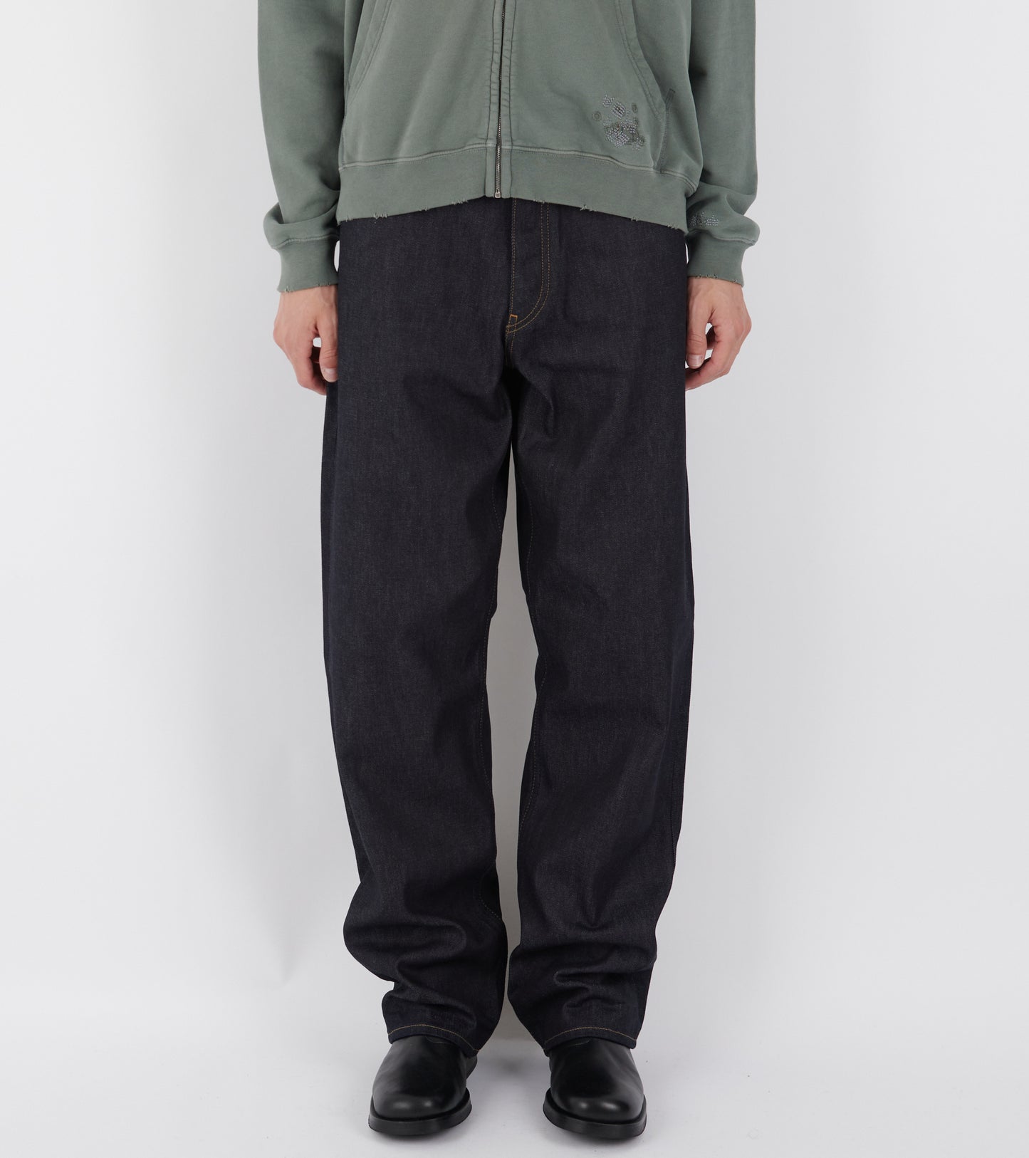 Loose Jeans Raw Selvedge Raw Indigo