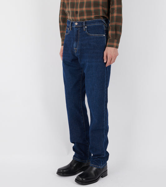 Relaxed Taper Fit Denim Jeans Blue