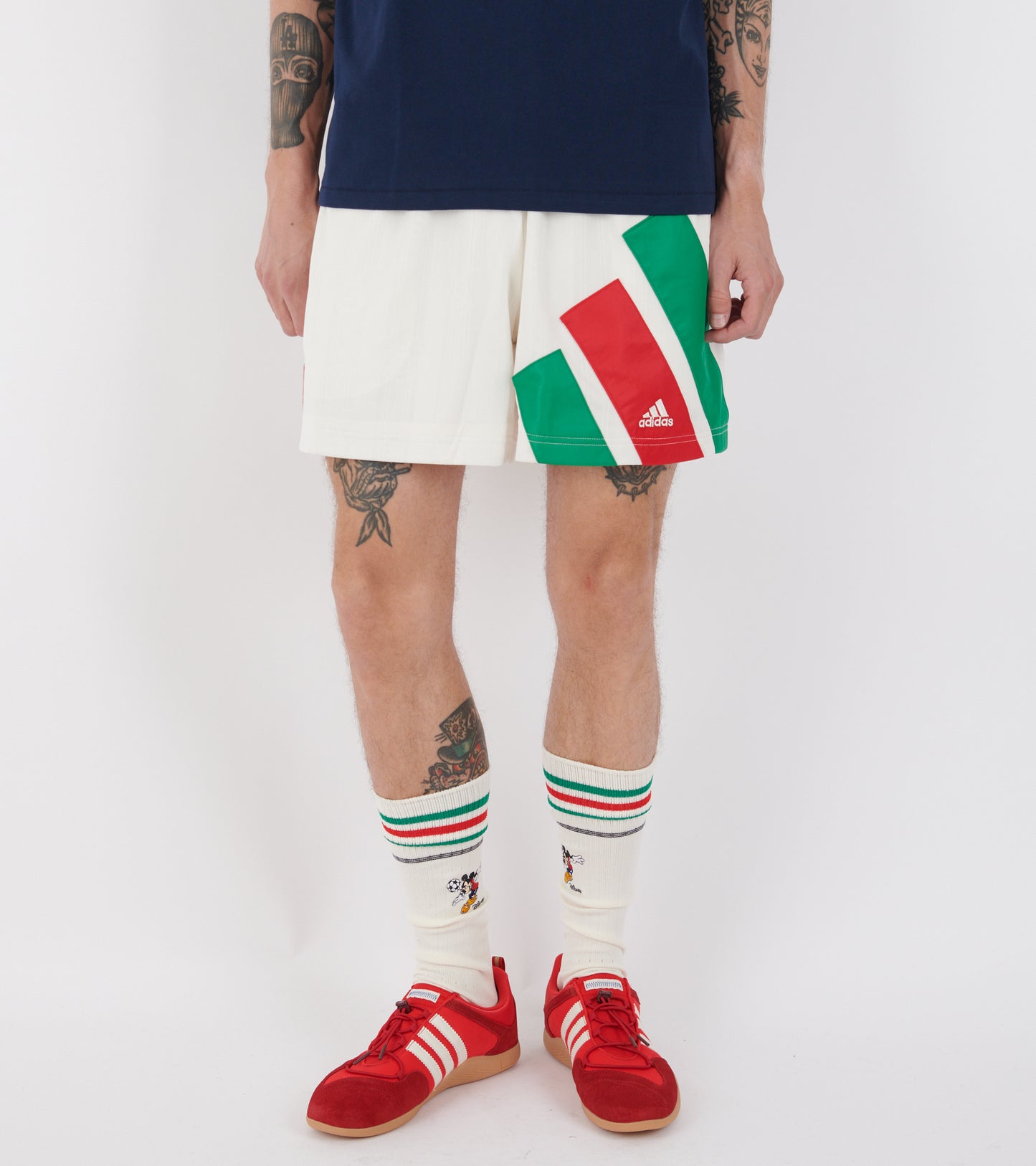 X Disney Soccer Shorts Chalk White
