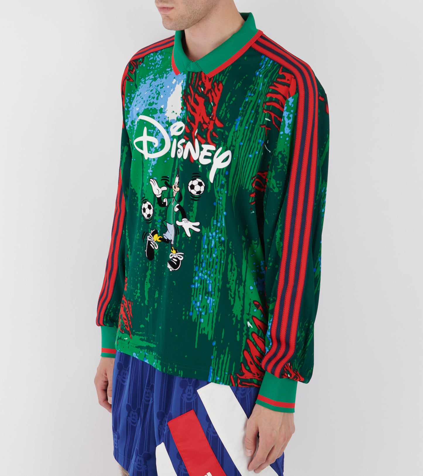 X Disney L/S Shirt Red/Bold Green/Blue