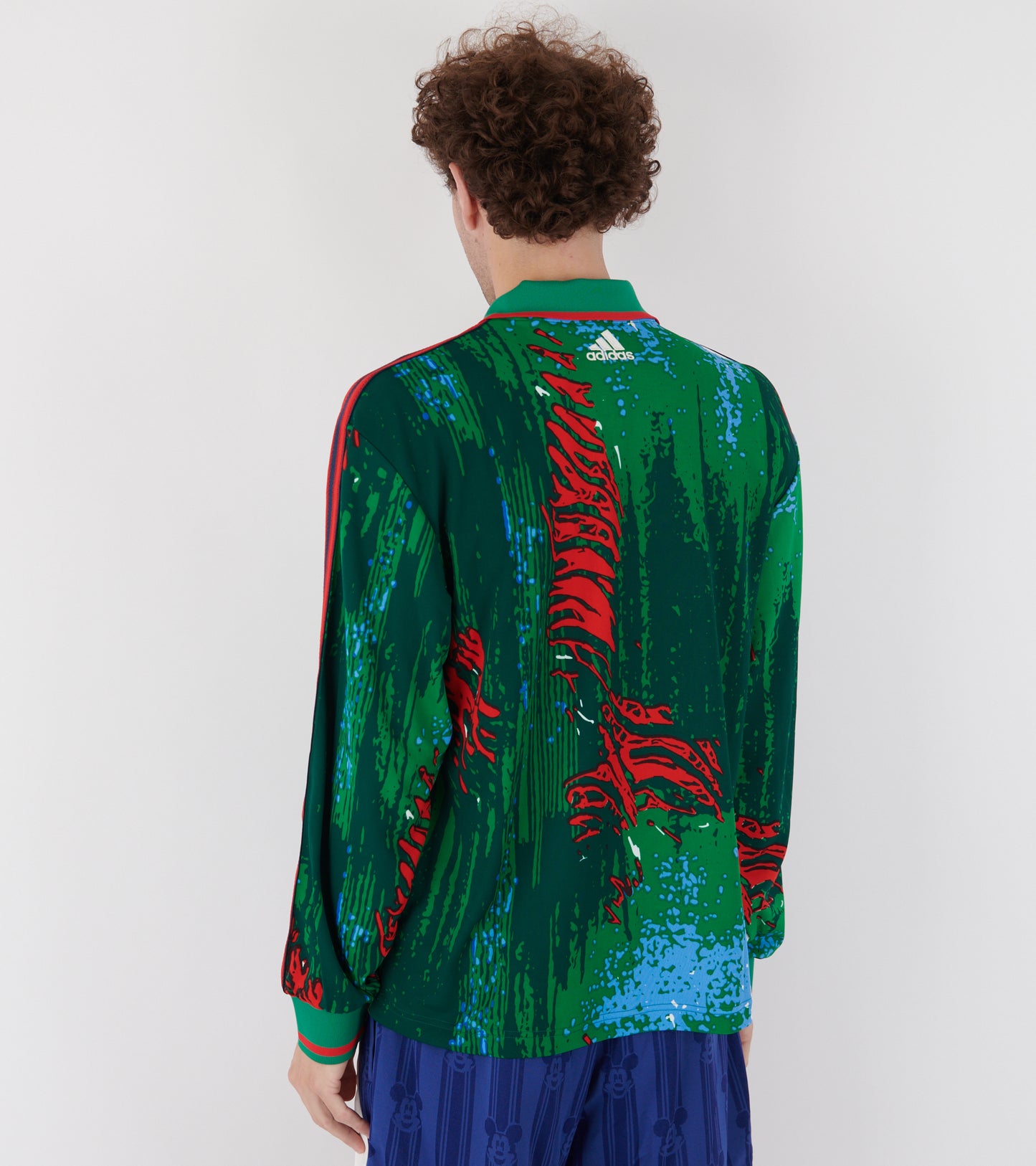 X Disney L/S Shirt Red/Bold Green/Blue