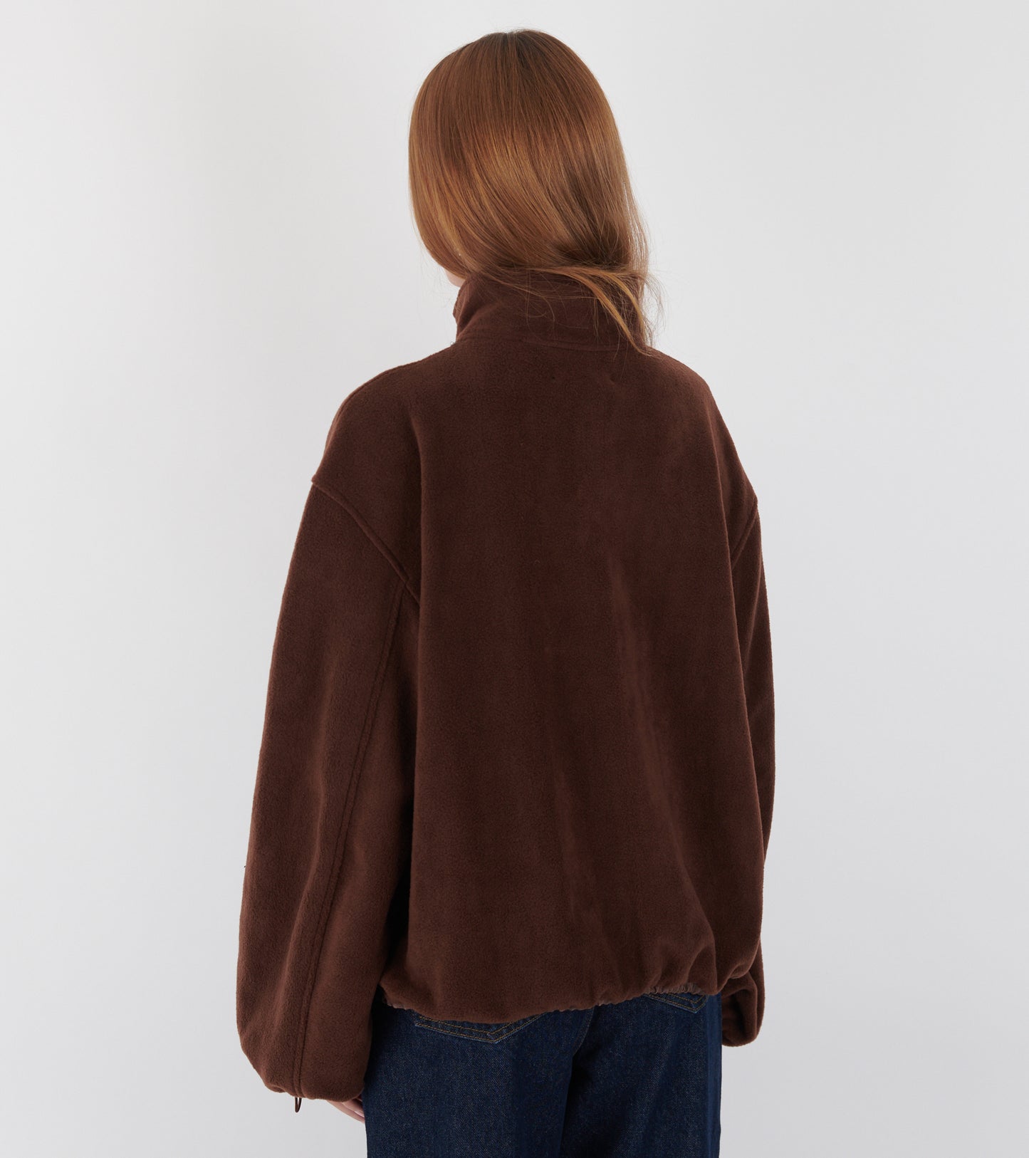Frederik Soft Fleece Anorak Brown