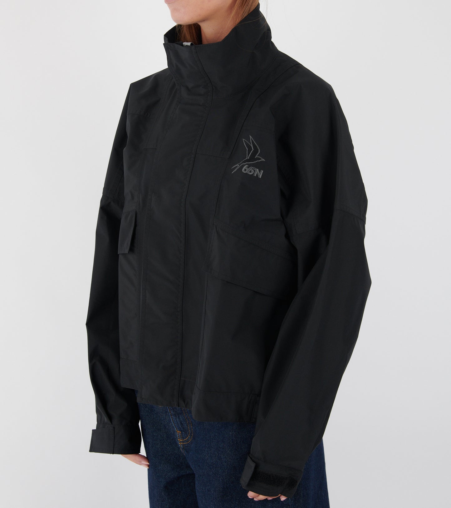Kria Shell Cropped Jacket Black