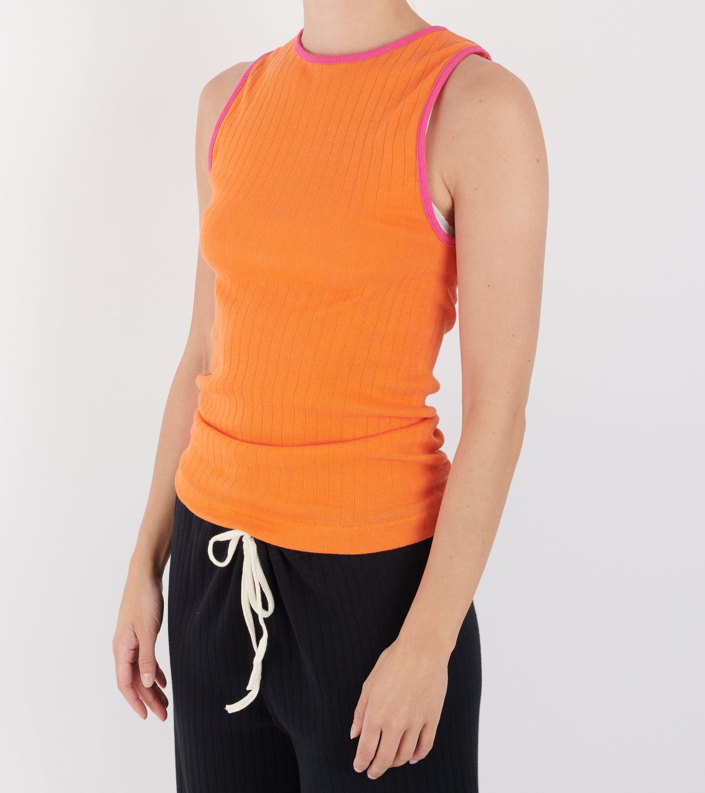 101 Tank Top Kontrast Orange/Chock