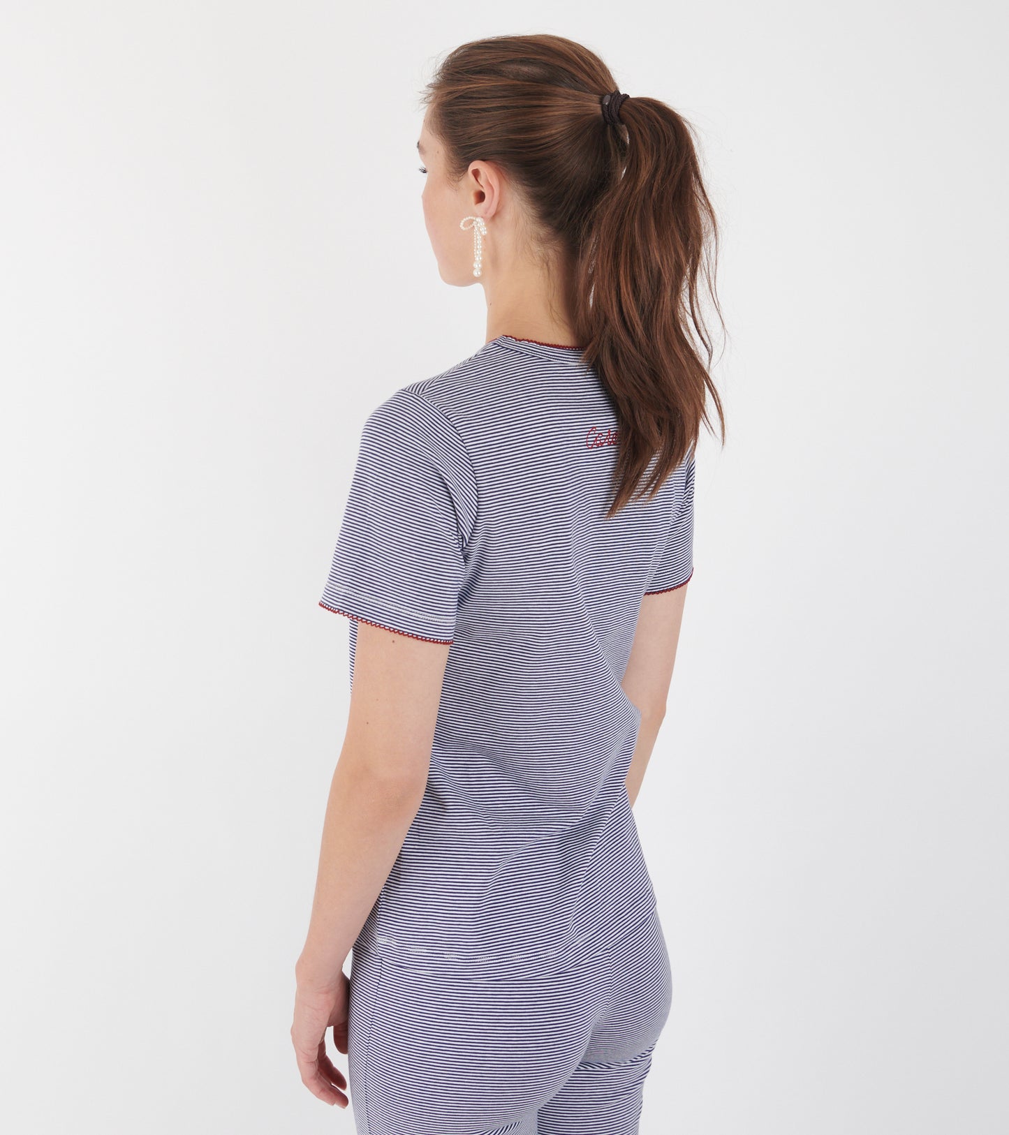 T-shirt Jersey Navy Striped