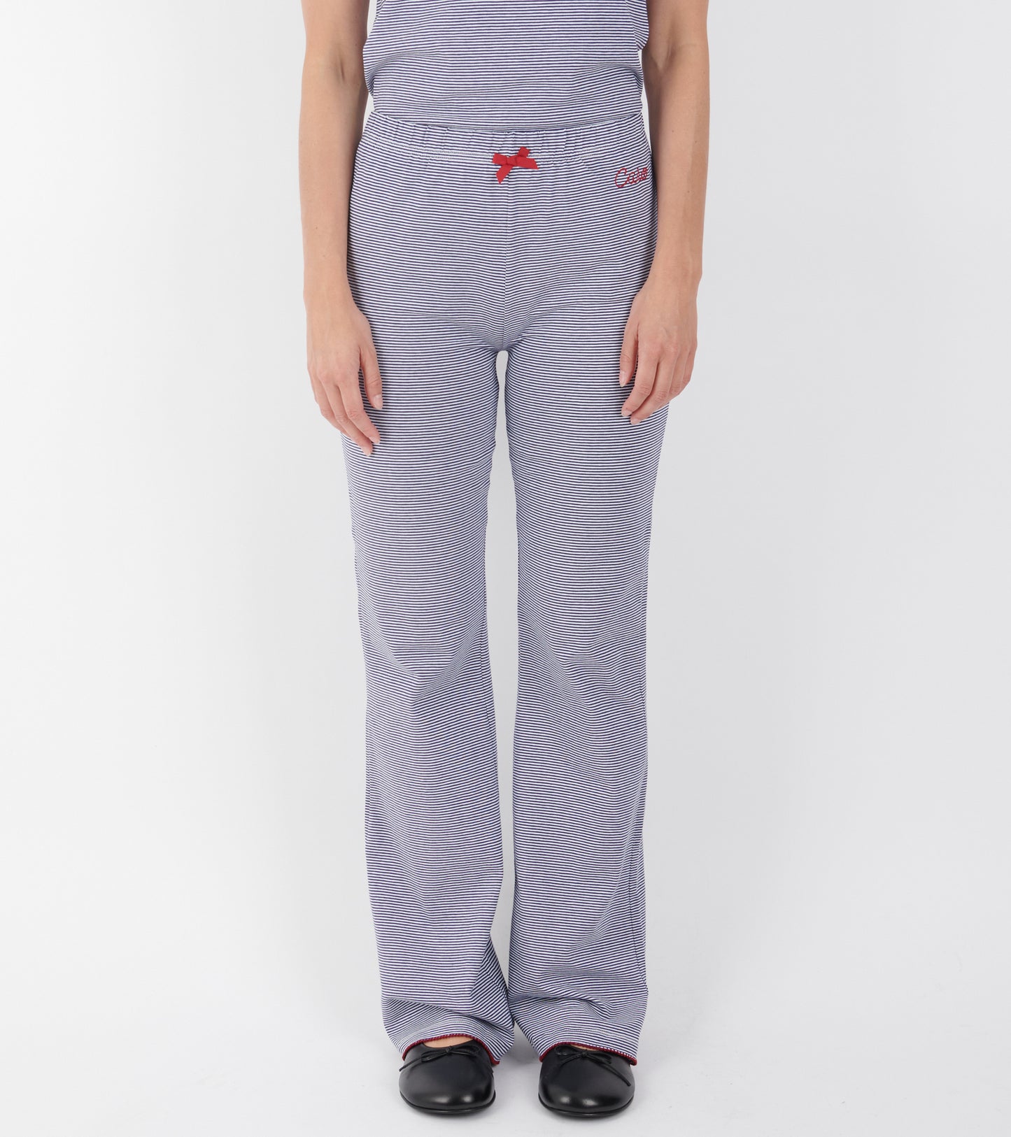 Pants Jersey Navy Striped