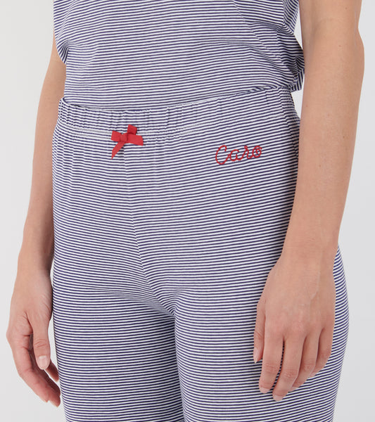 Pants Jersey Navy Striped
