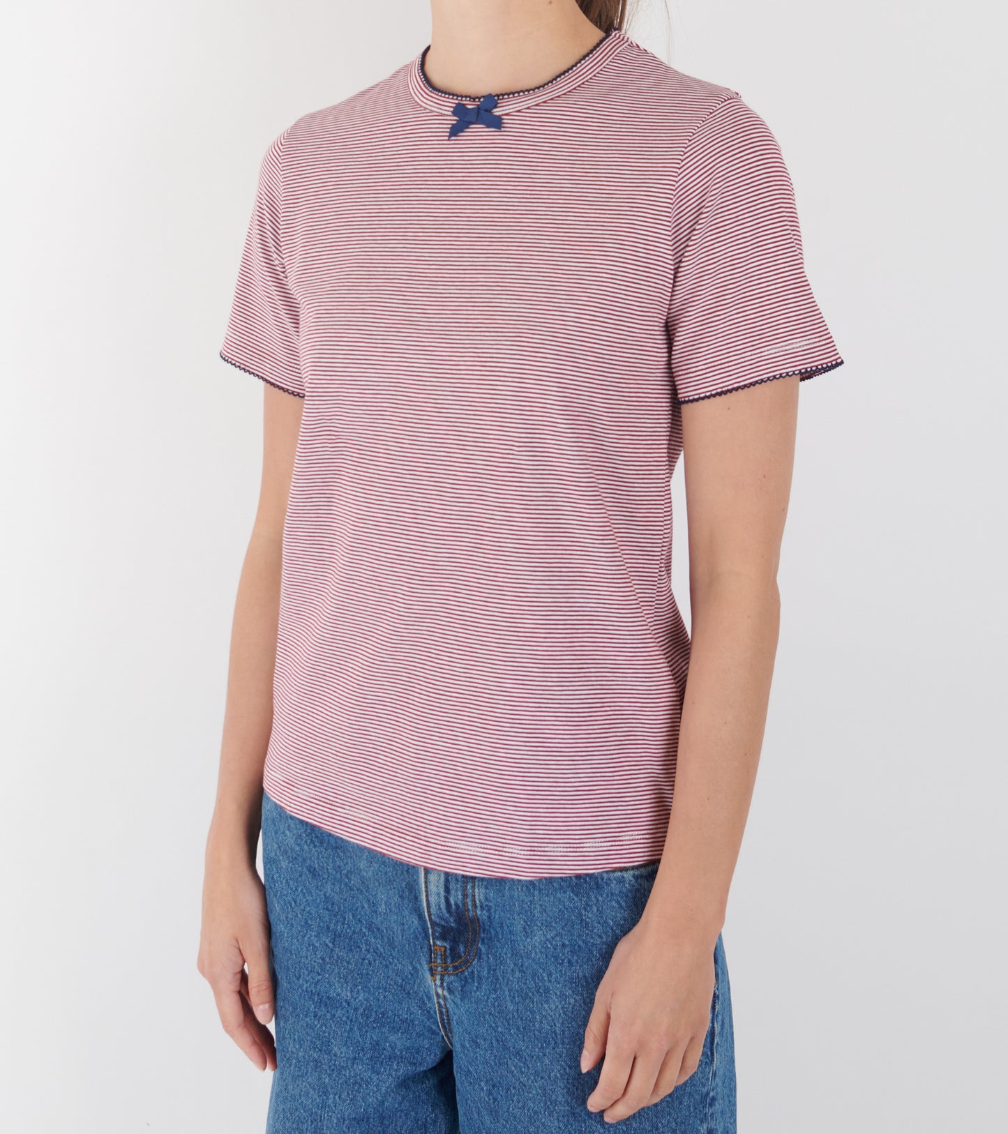 T-shirt Jersey Red Striped