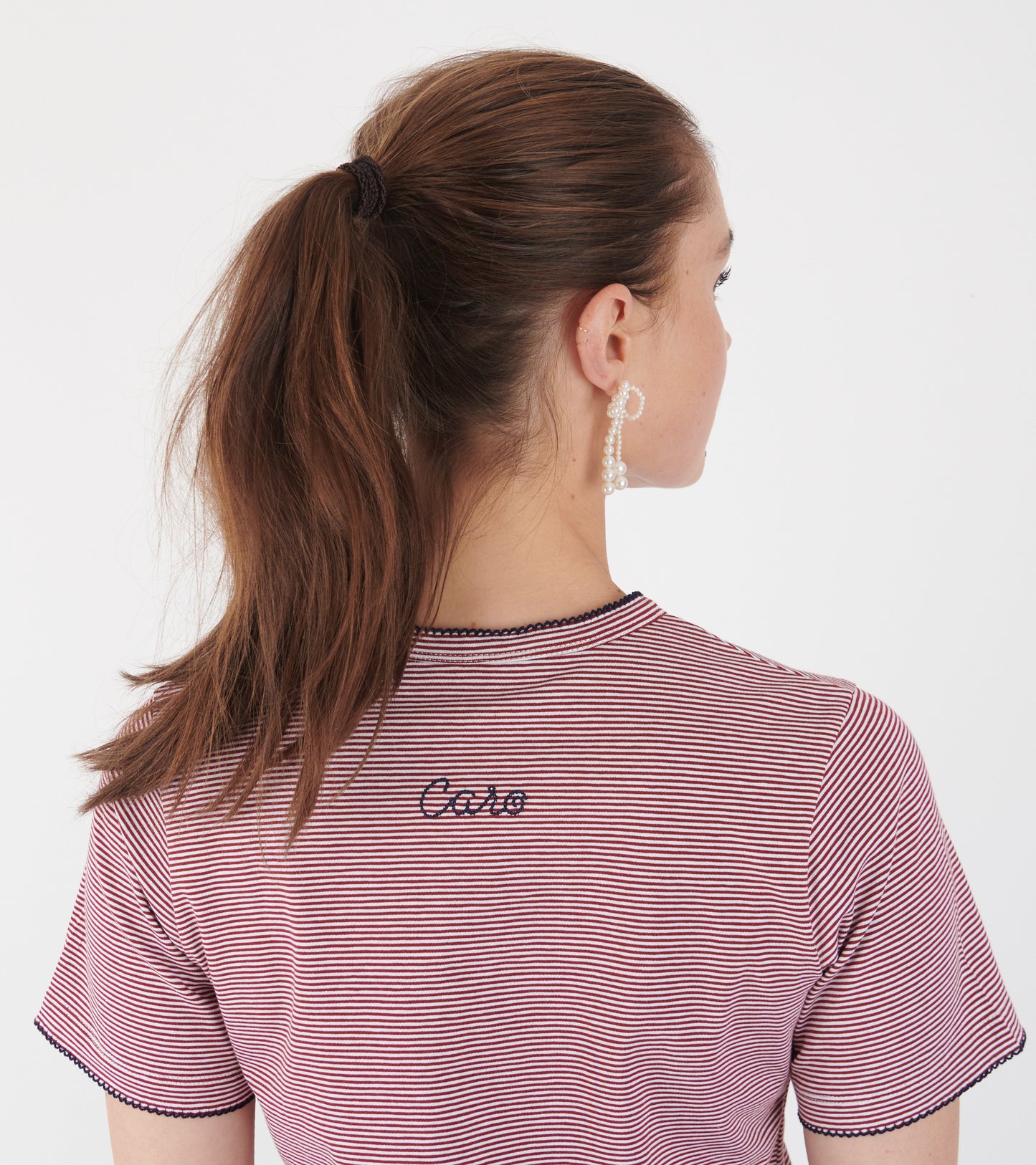 T-shirt Jersey Red Striped
