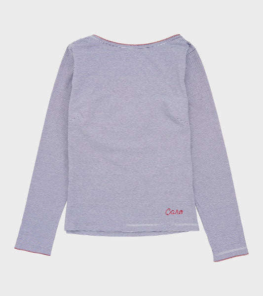 Alexa Long Sleeve Navy Striped