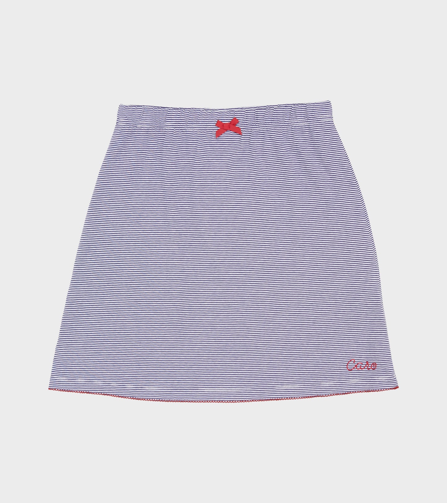 Skirt Jersey Navy Striped