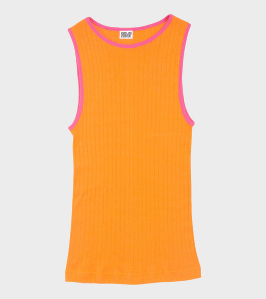101 Tank Top Kontrast Orange/Chock