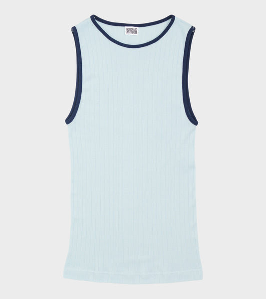 101 Tank Top Kontrast Light Blue/Marine