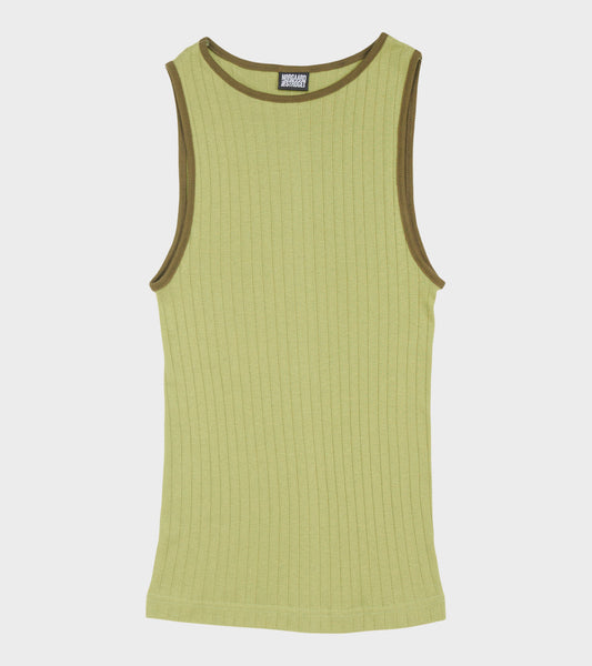 101 Tank Top Kontrast Moss/Olive