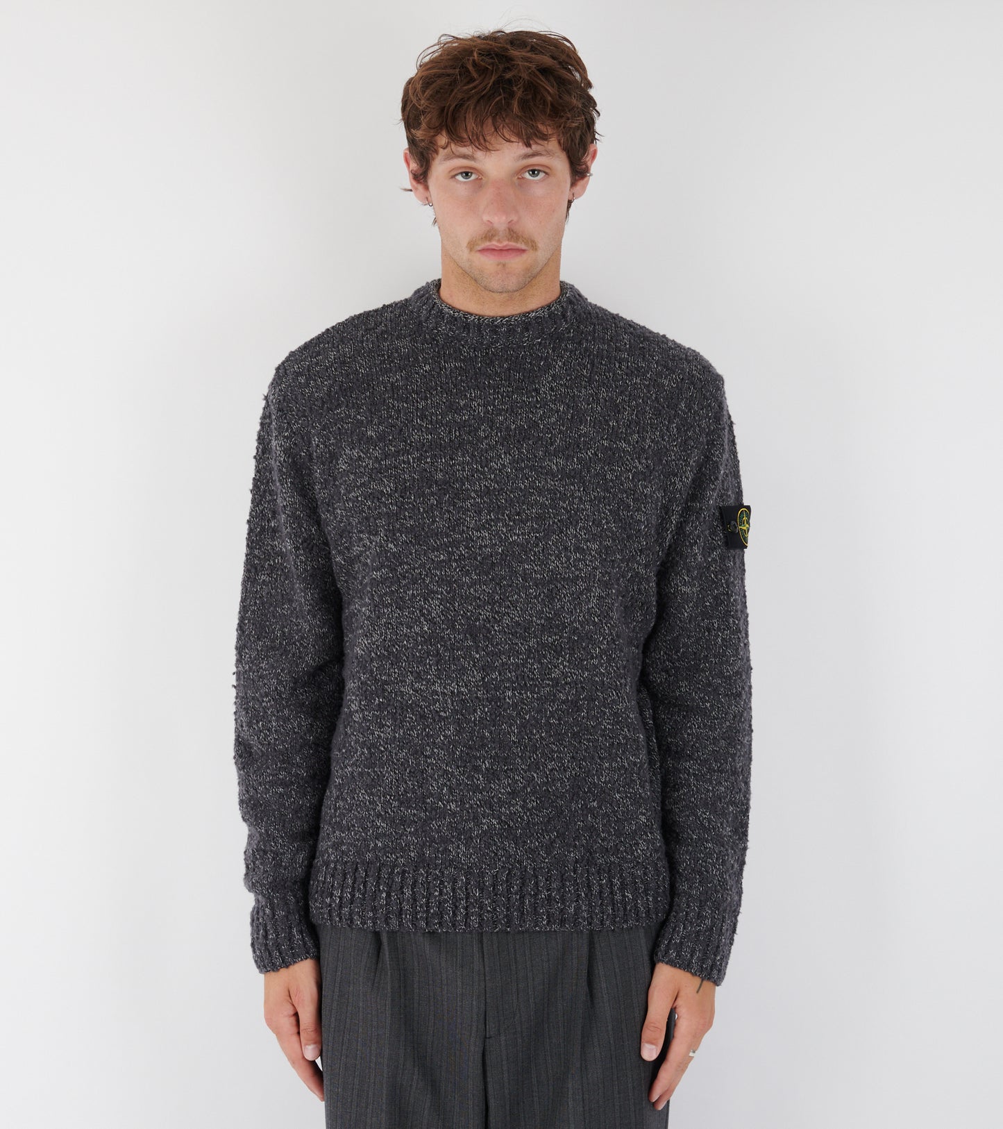 Melange Wool Knit Grey Mix