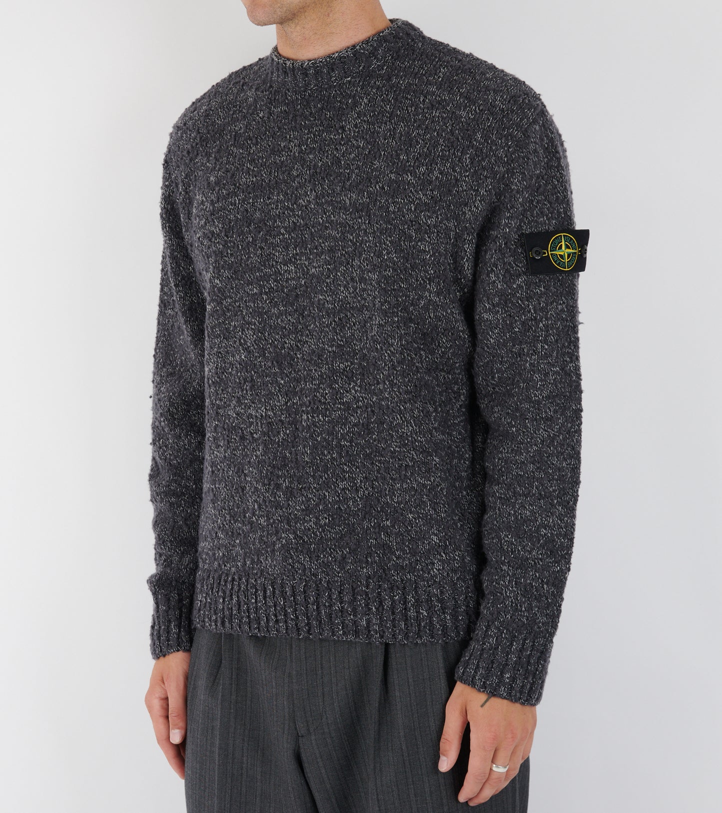Melange Wool Knit Grey Mix