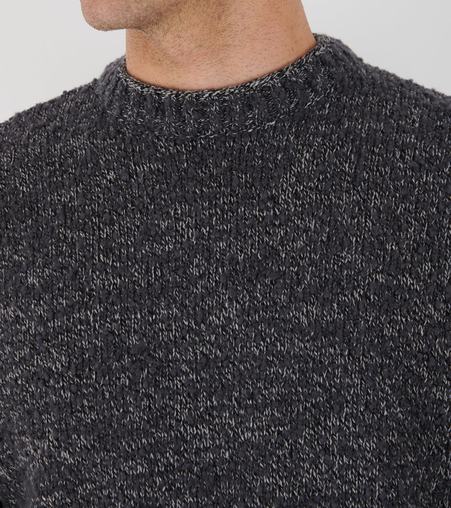 Melange Wool Knit Grey Mix
