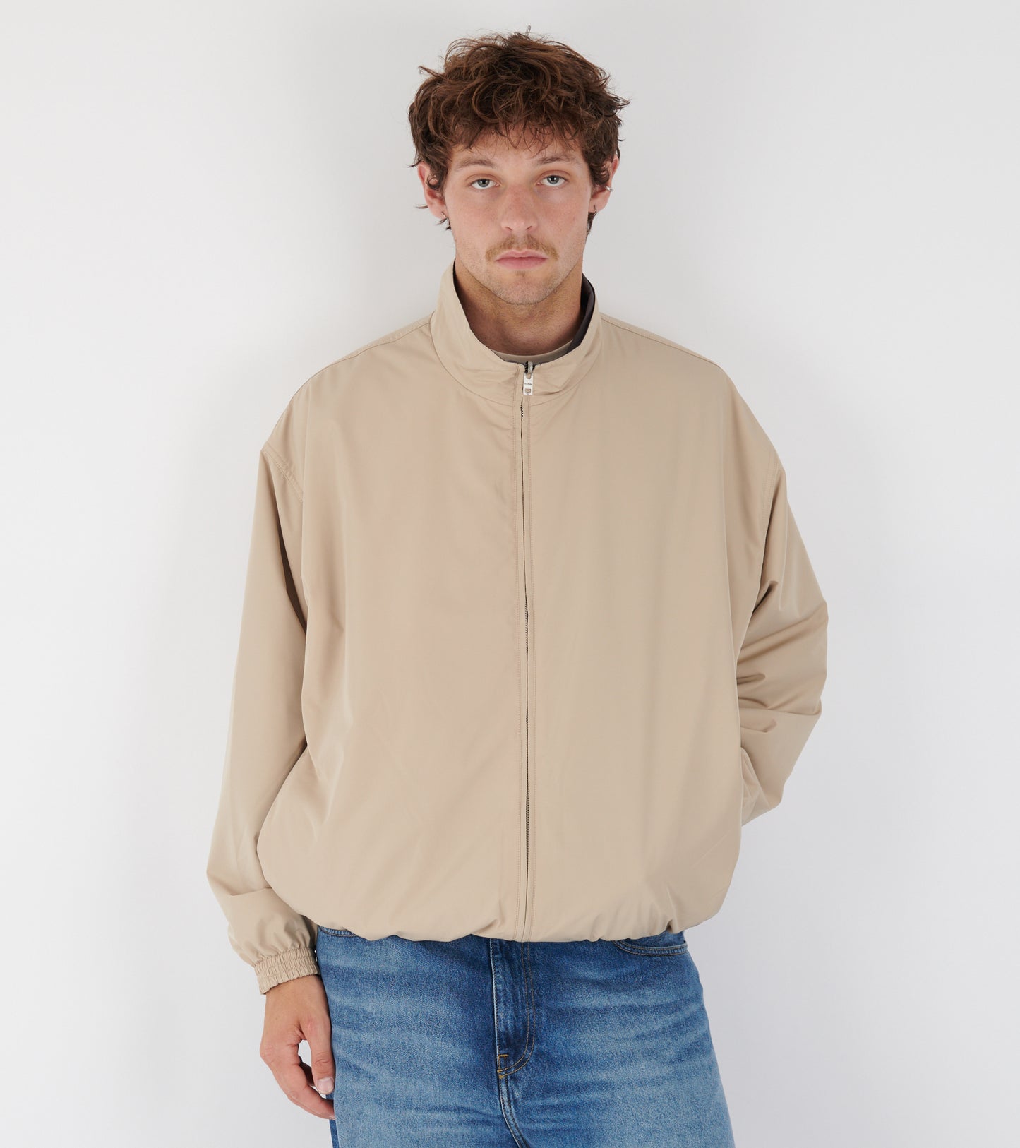 Reversible Logo Jacket Beige
