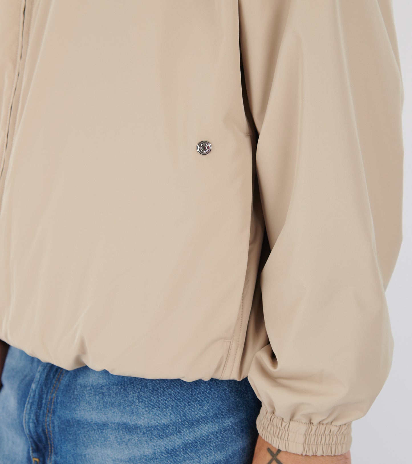 Reversible Logo Jacket Beige